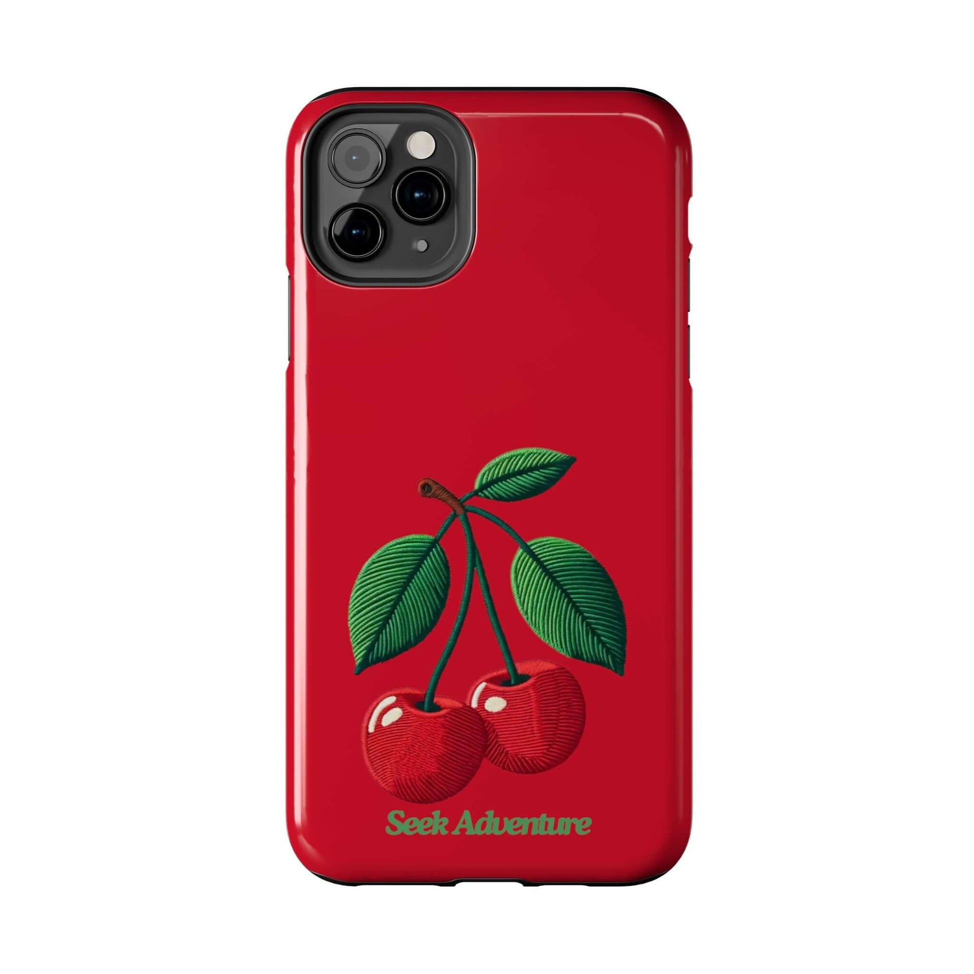 Two Cherries - Tough Phone Case - Phone Case by Seek Adventure | Seek Adventure'