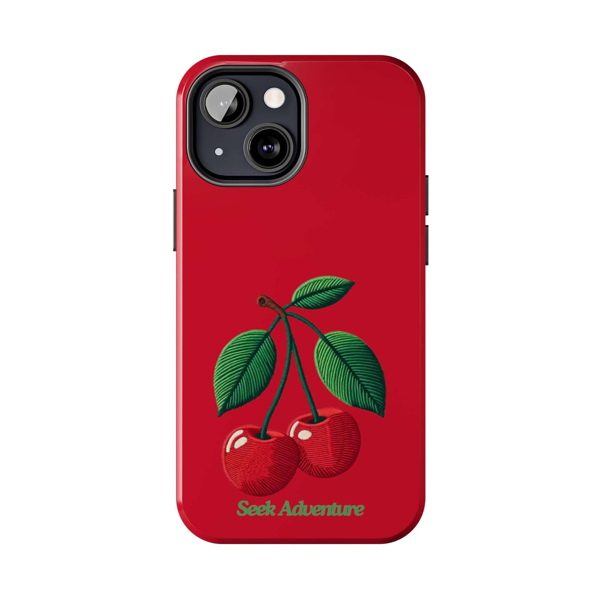 Two Cherries - Tough Phone Case - Phone Case by Seek Adventure | Seek Adventure'