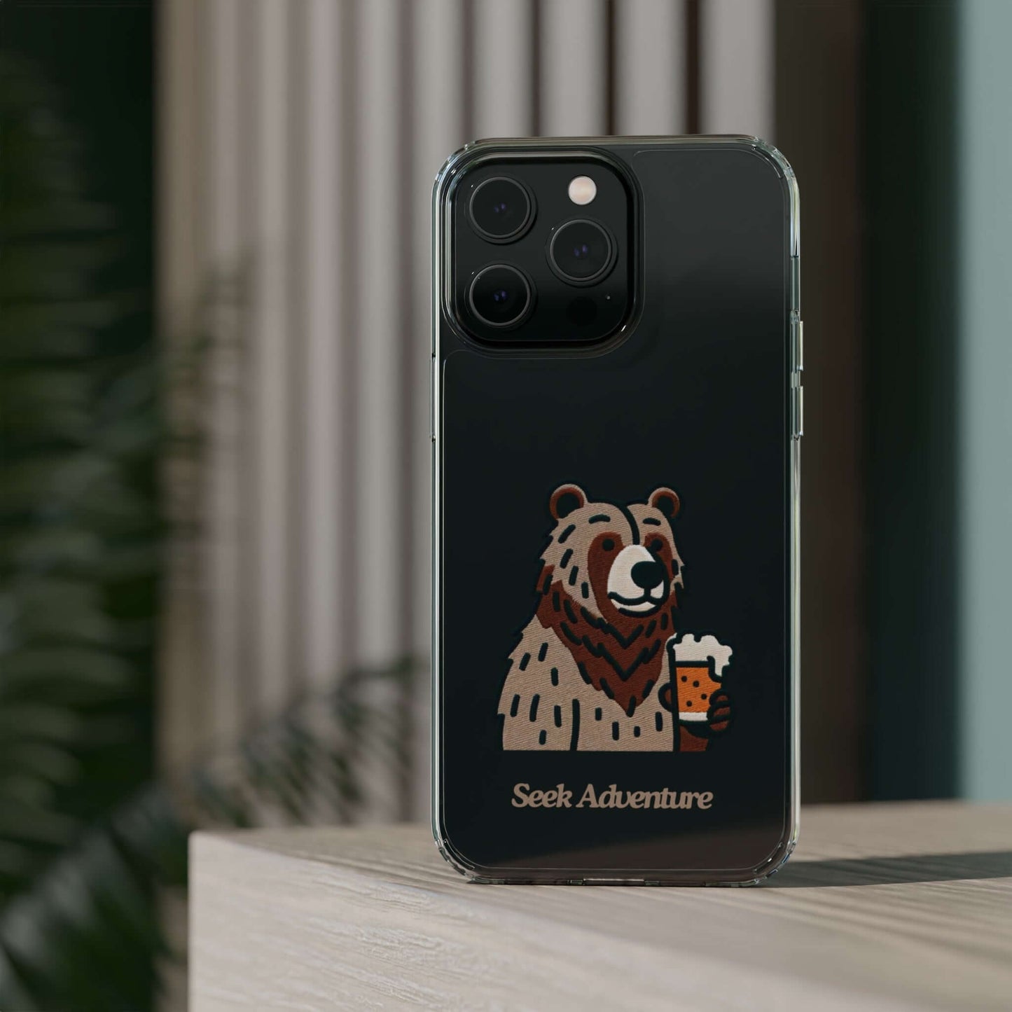 Brewery Bear - Clear Case - Phone Case by Seek Adventure | Seek Adventure'