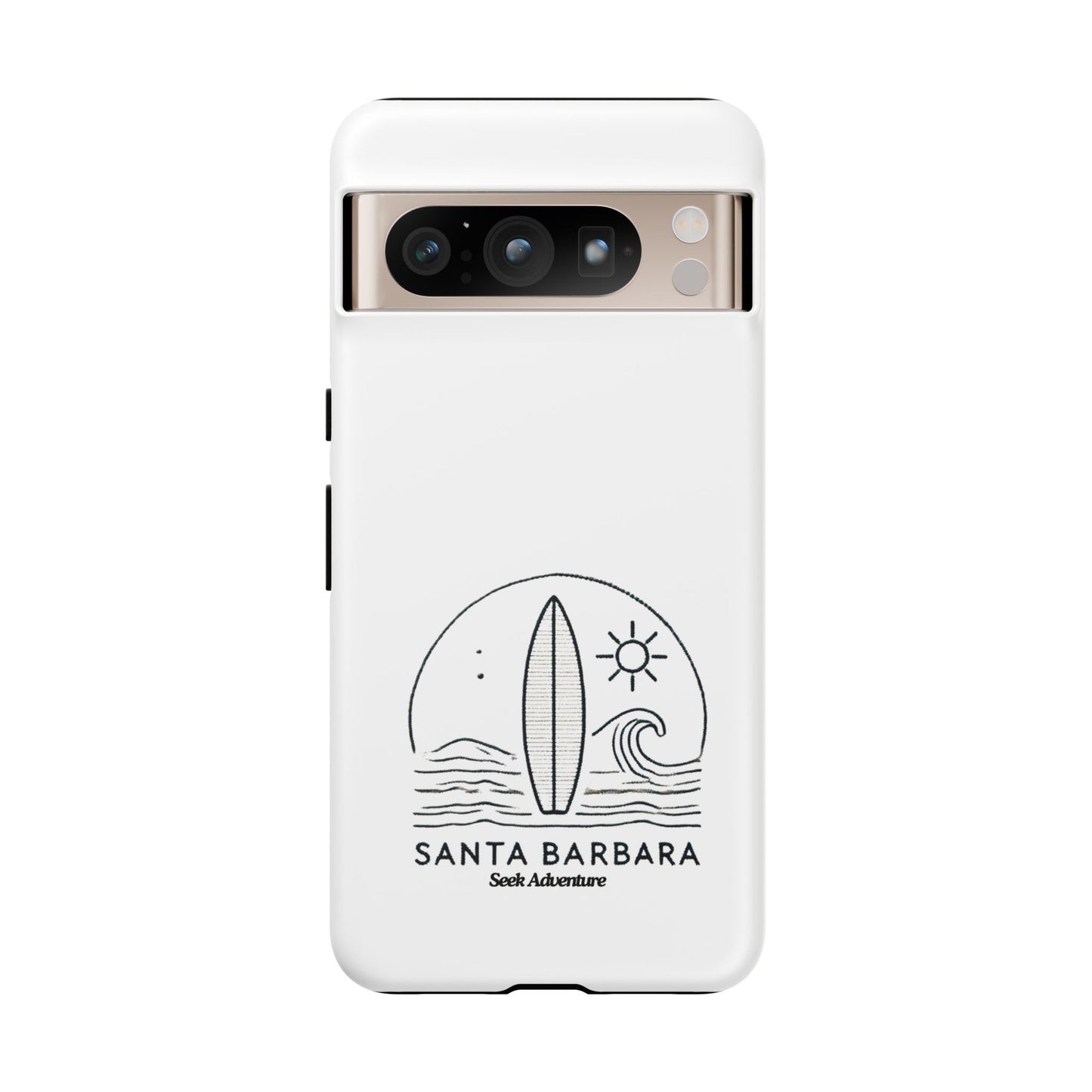 Santa Barbara California Surfboard - Tough Case