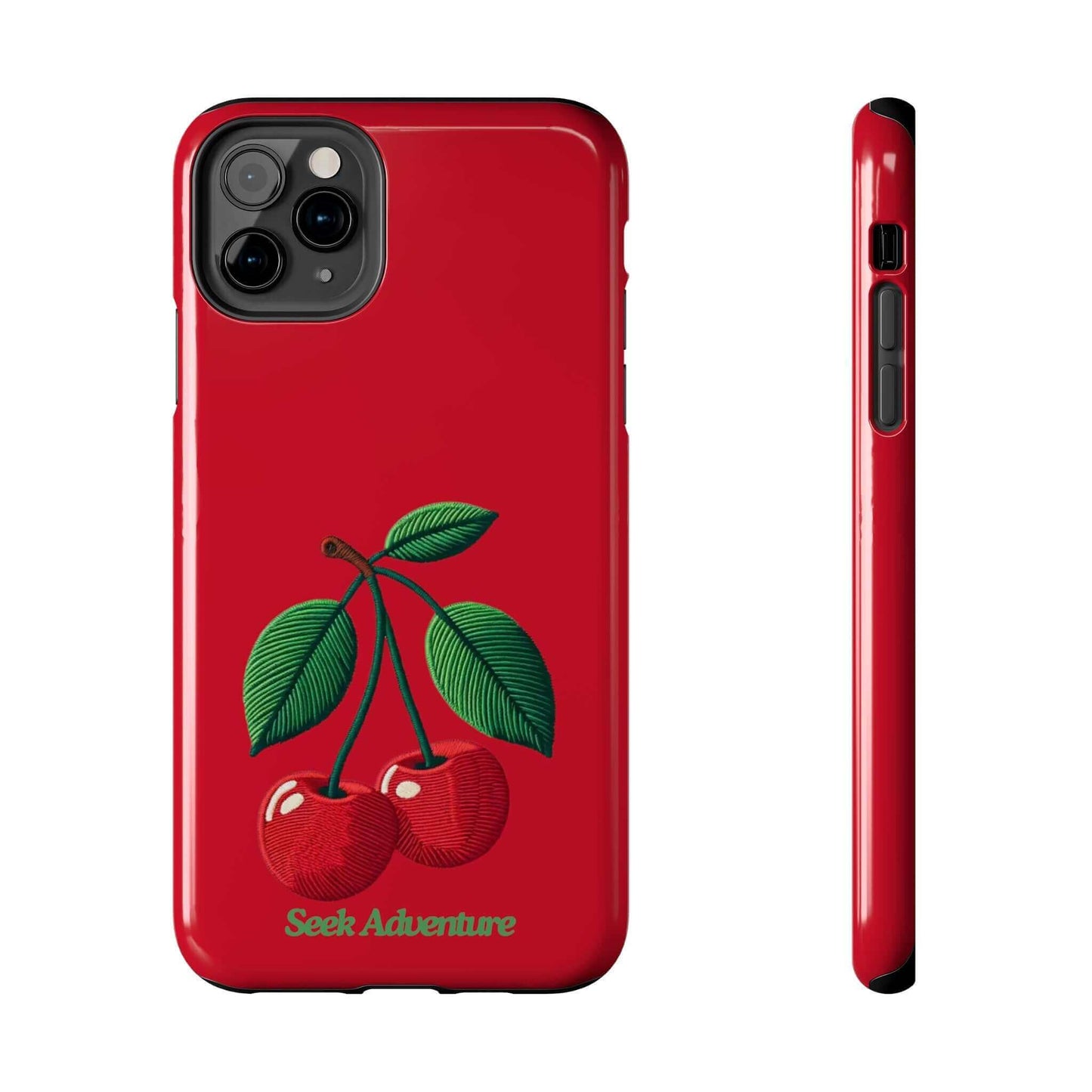 Two Cherries - Tough Phone Case - Phone Case by Seek Adventure | Seek Adventure'