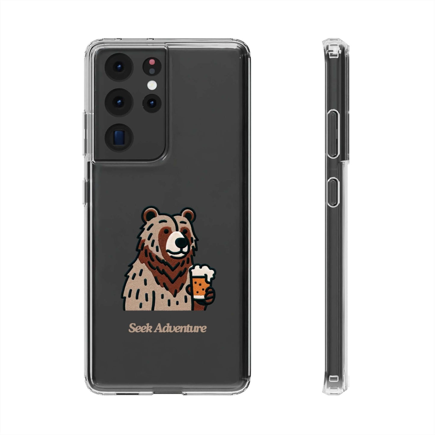 Brewery Bear - Clear Case - Phone Case by Seek Adventure | Seek Adventure'