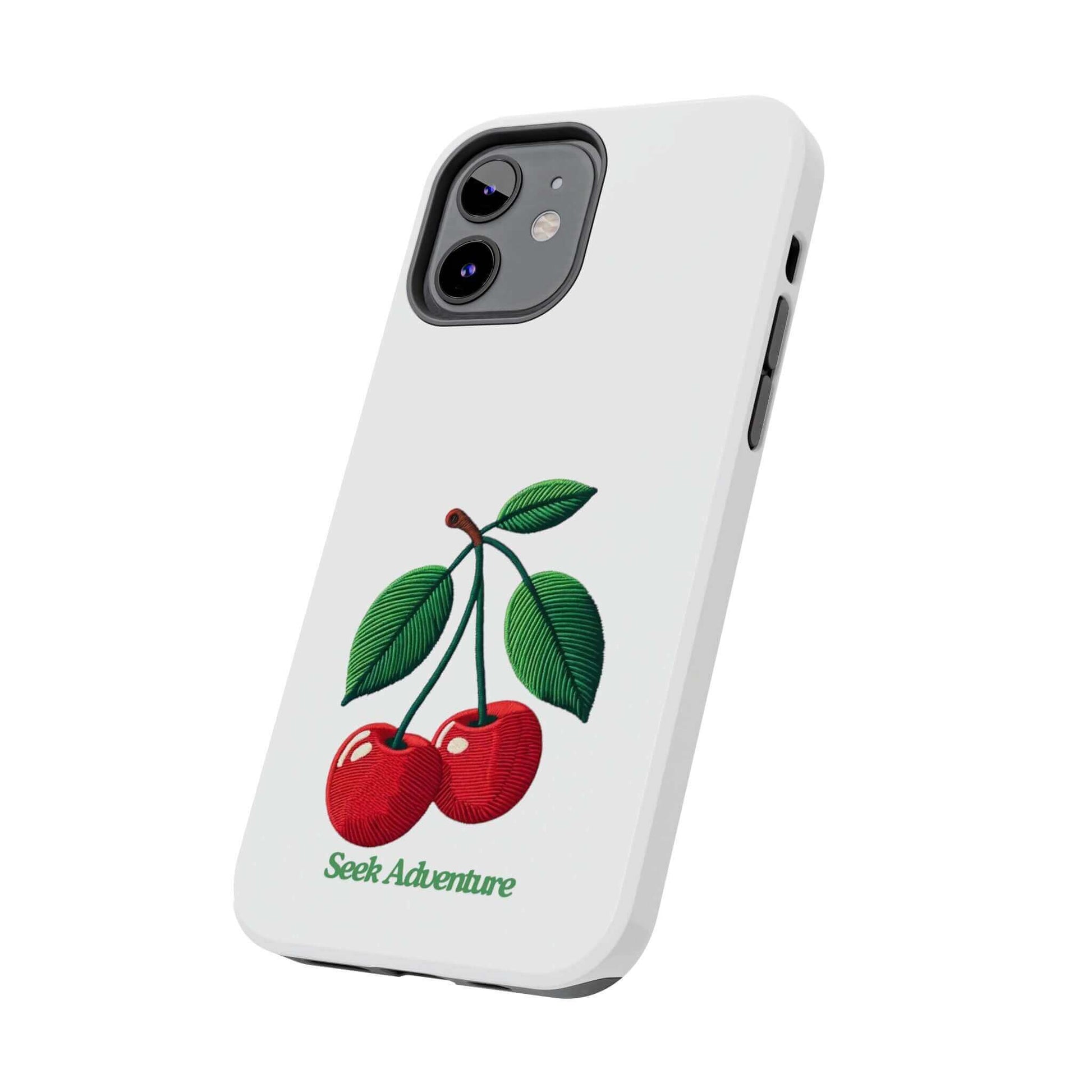 Two Cherries - Tough Phone Case - Phone Case by Seek Adventure | Seek Adventure'