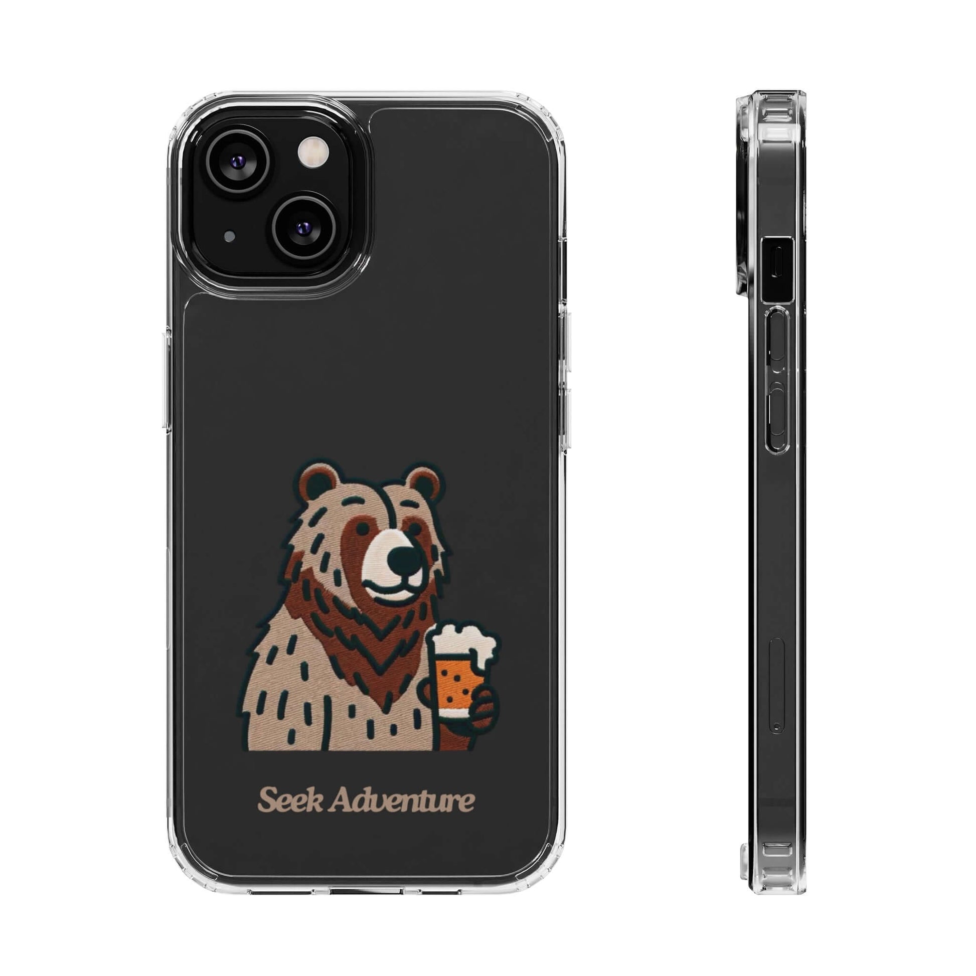 Brewery Bear - Clear Case - Phone Case by Seek Adventure | Seek Adventure'