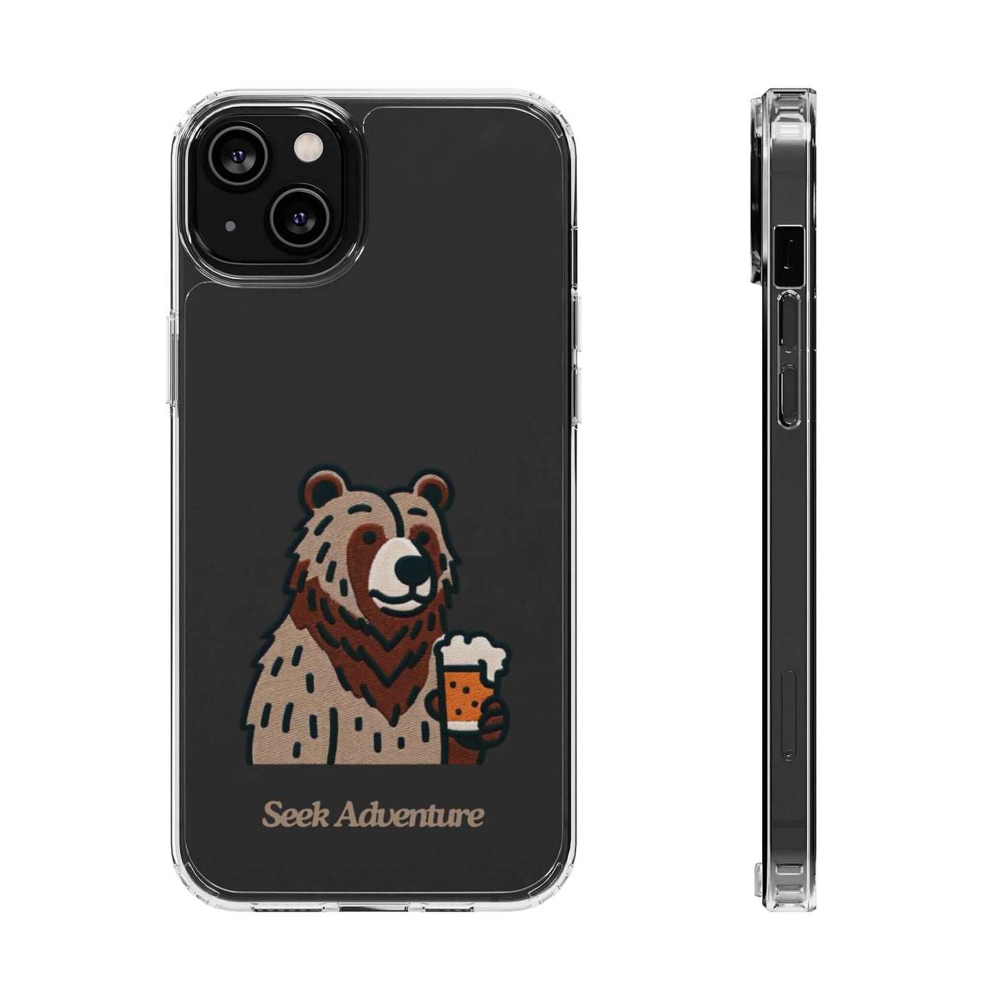 Brewery Bear - Clear Case - Phone Case by Seek Adventure | Seek Adventure'