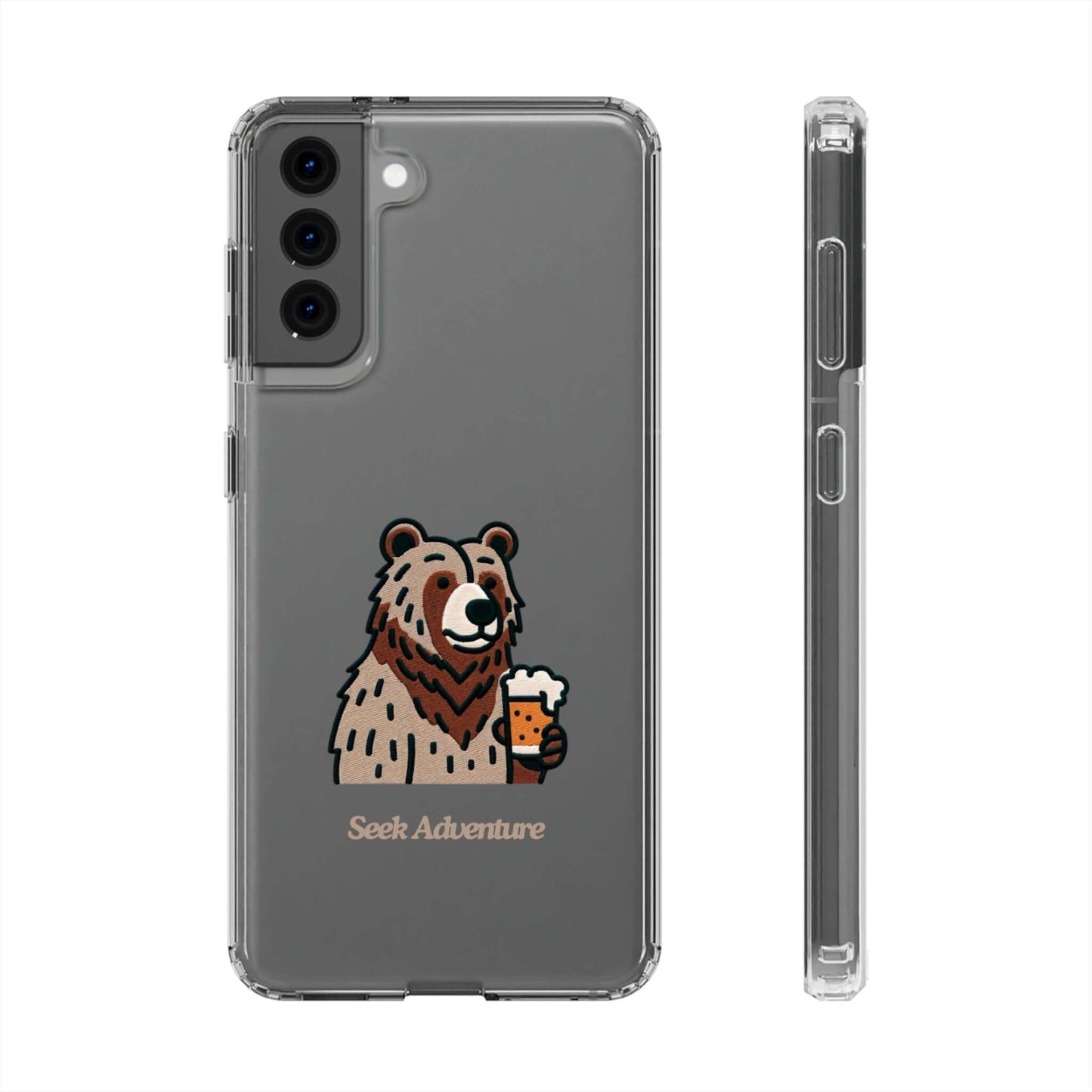 Brewery Bear - Clear Case - Phone Case by Seek Adventure | Seek Adventure'