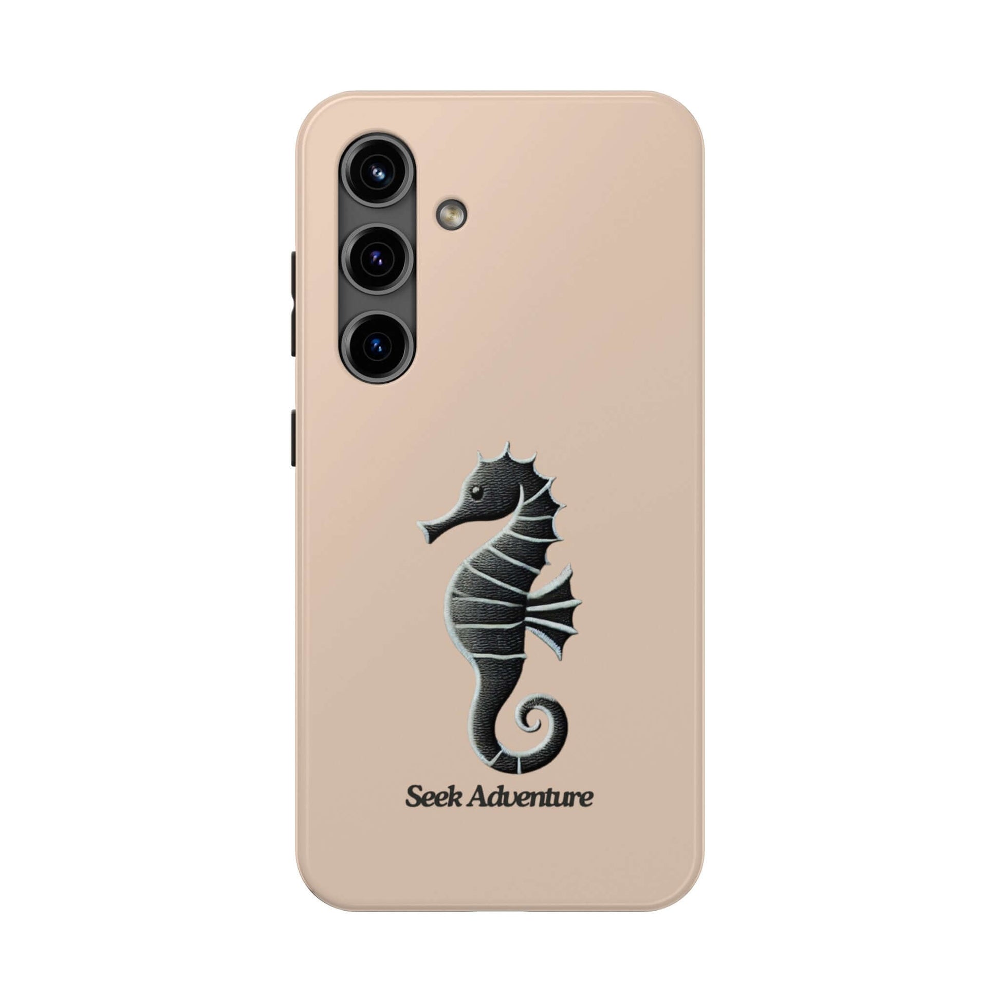 Black Seahorse - Tough Phone Case Printify