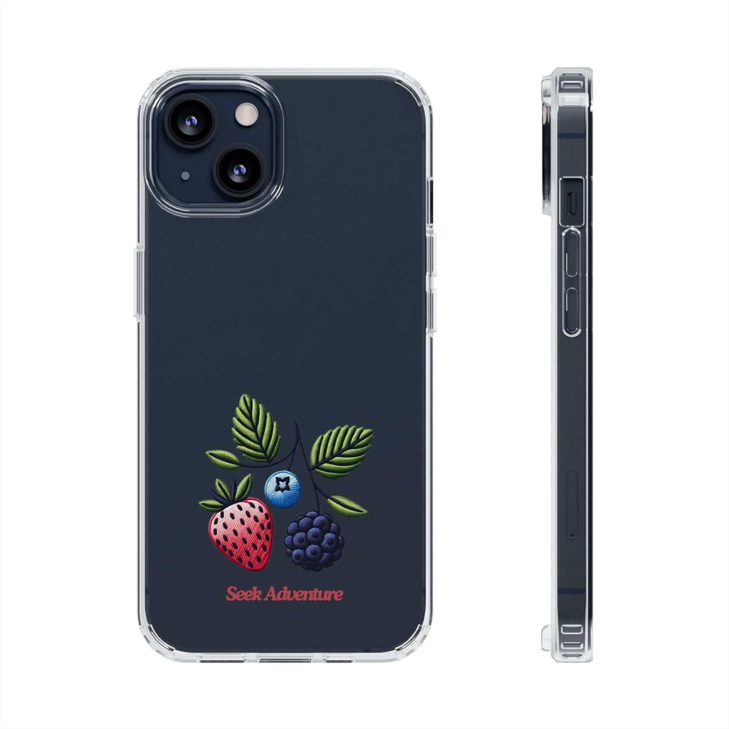 Strawberry, Blueberry, and Blackberry - Clear Case - Phone Case by Seek Adventure | Seek Adventure'