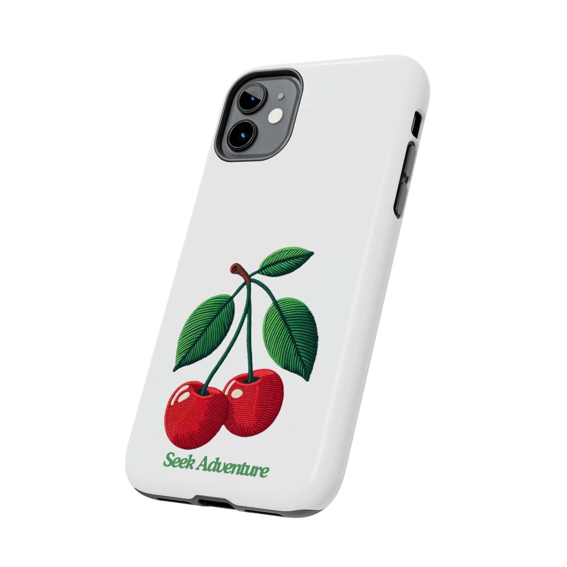 Two Cherries - Tough Phone Case - Phone Case by Seek Adventure | Seek Adventure'