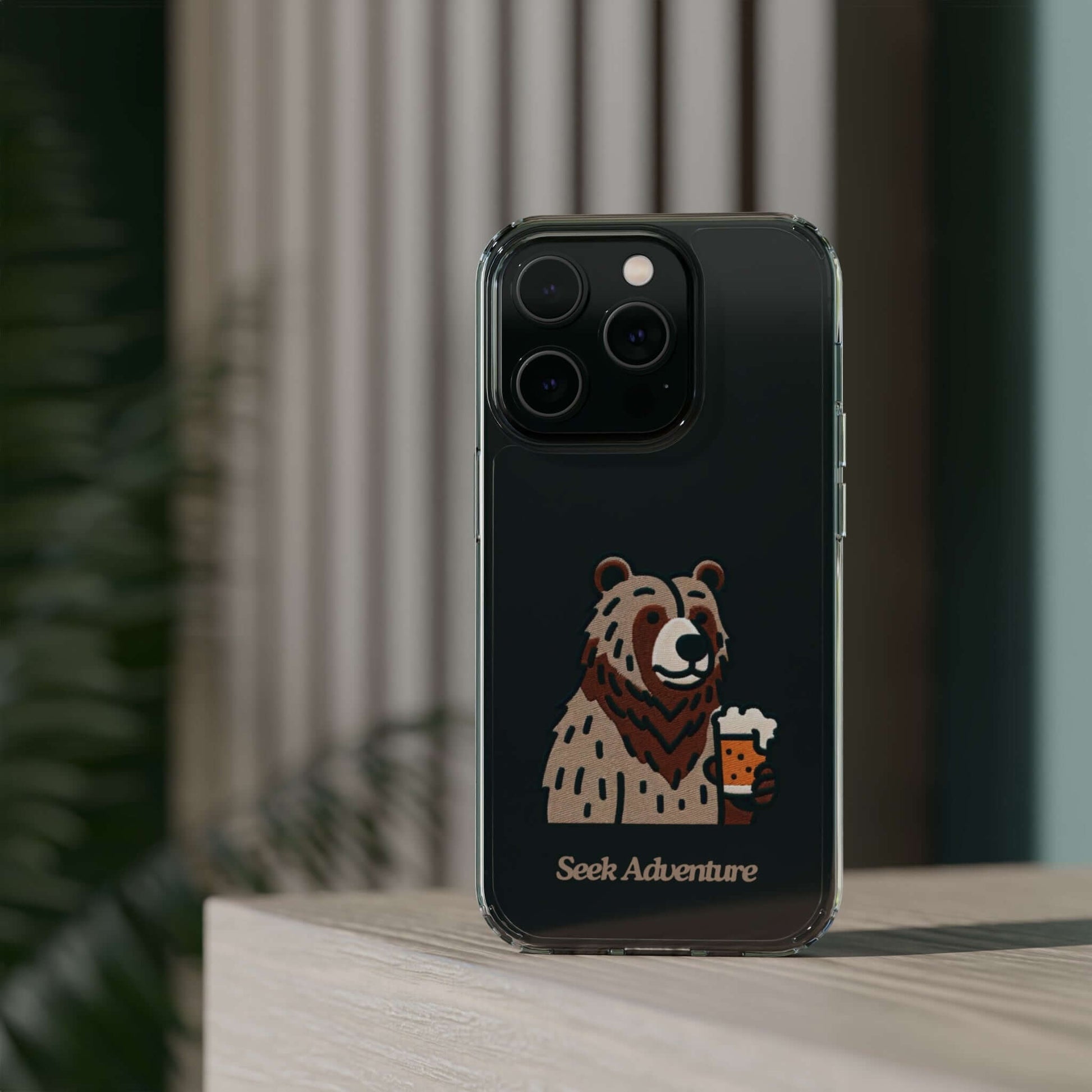 Brewery Bear - Clear Case - Phone Case by Seek Adventure | Seek Adventure'