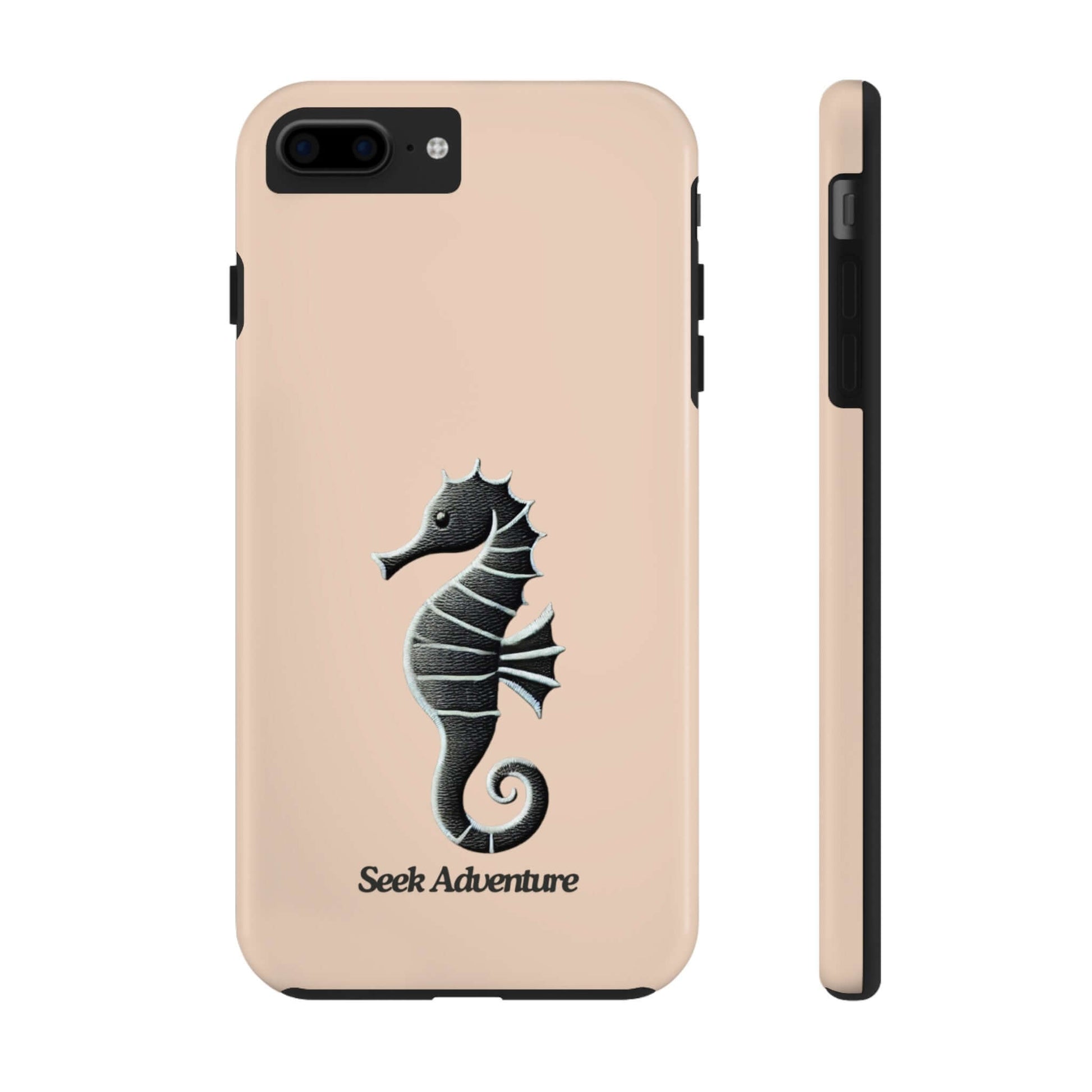 Black Seahorse - Tough Phone Case Printify