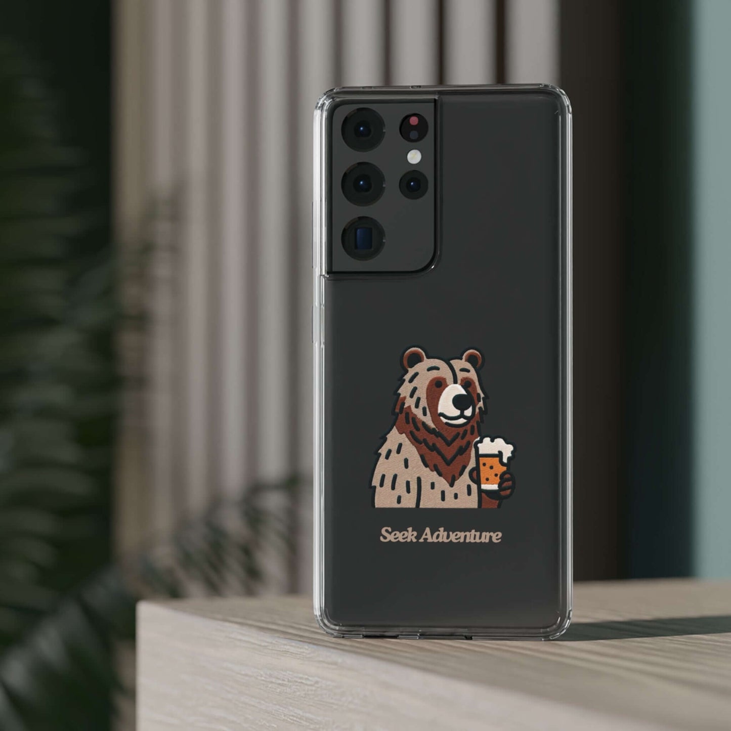 Brewery Bear - Clear Case - Phone Case by Seek Adventure | Seek Adventure'