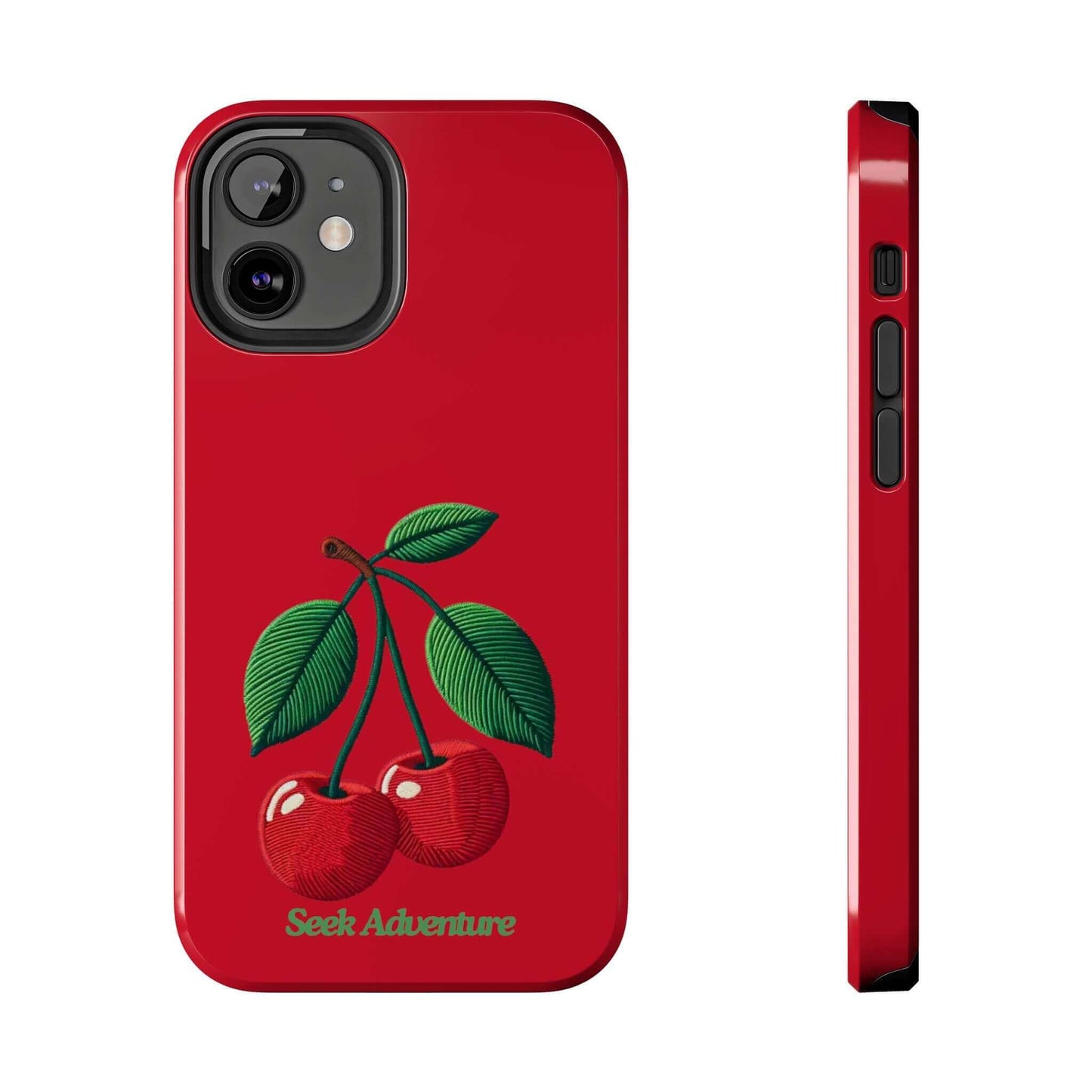 Two Cherries - Tough Phone Case - Phone Case by Seek Adventure | Seek Adventure'