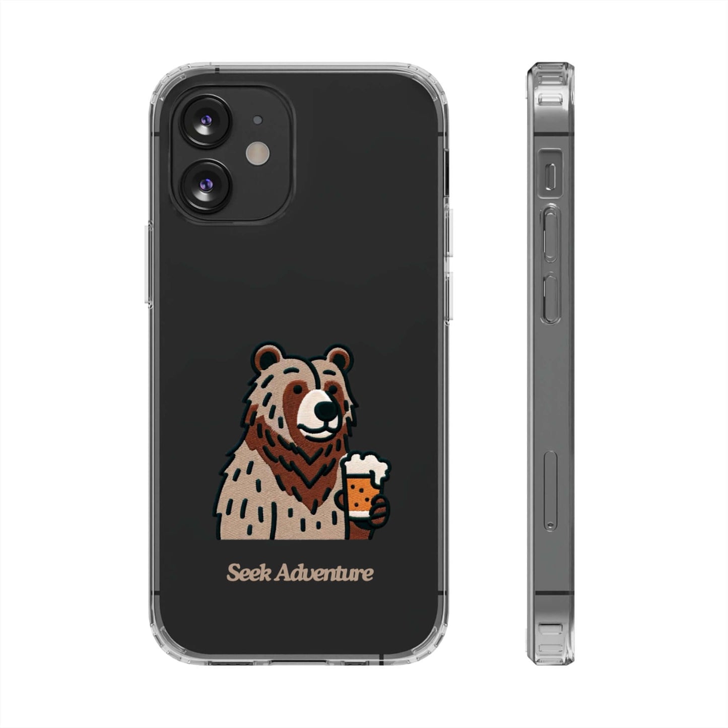 Brewery Bear - Clear Case - Phone Case by Seek Adventure | Seek Adventure'