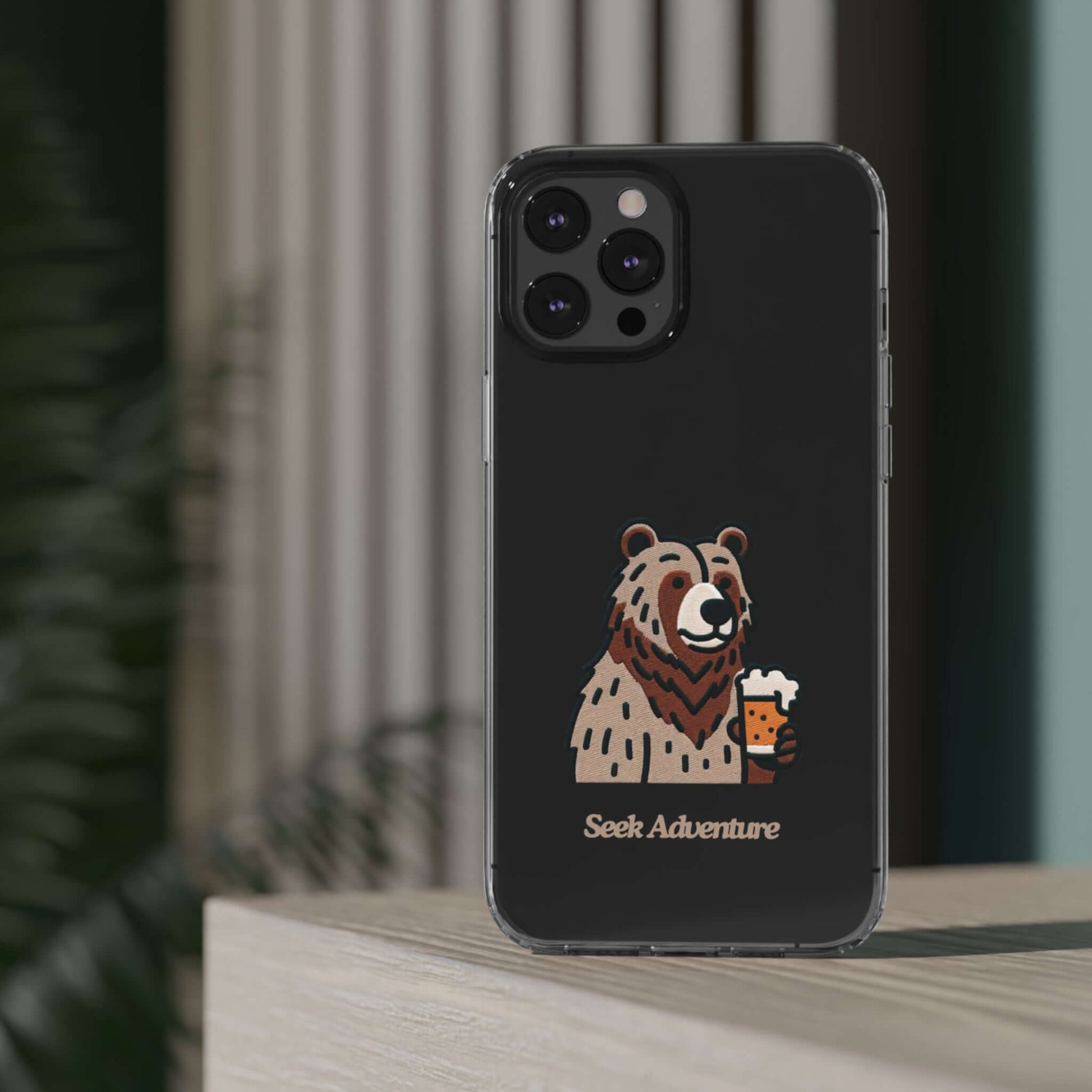 Brewery Bear - Clear Case - Phone Case by Seek Adventure | Seek Adventure'