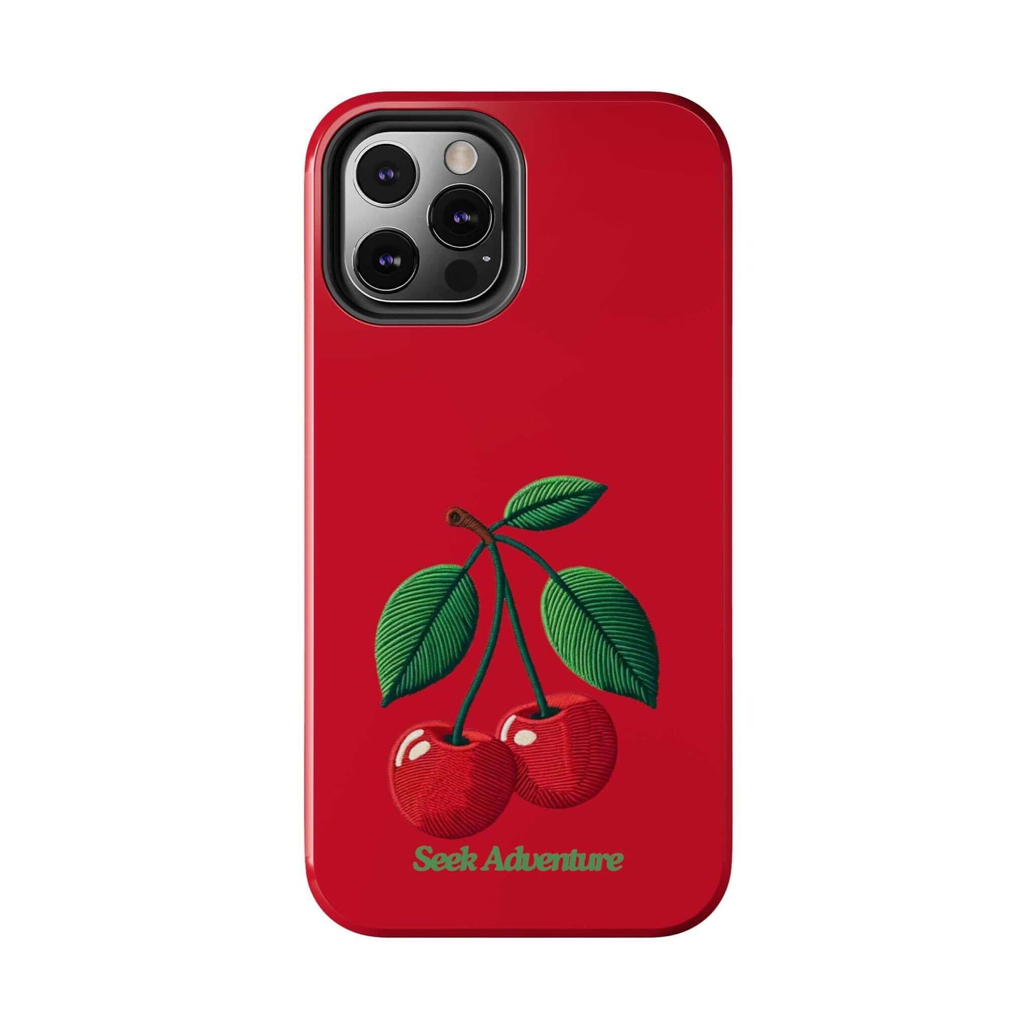 Two Cherries - Tough Phone Case - Phone Case by Seek Adventure | Seek Adventure'