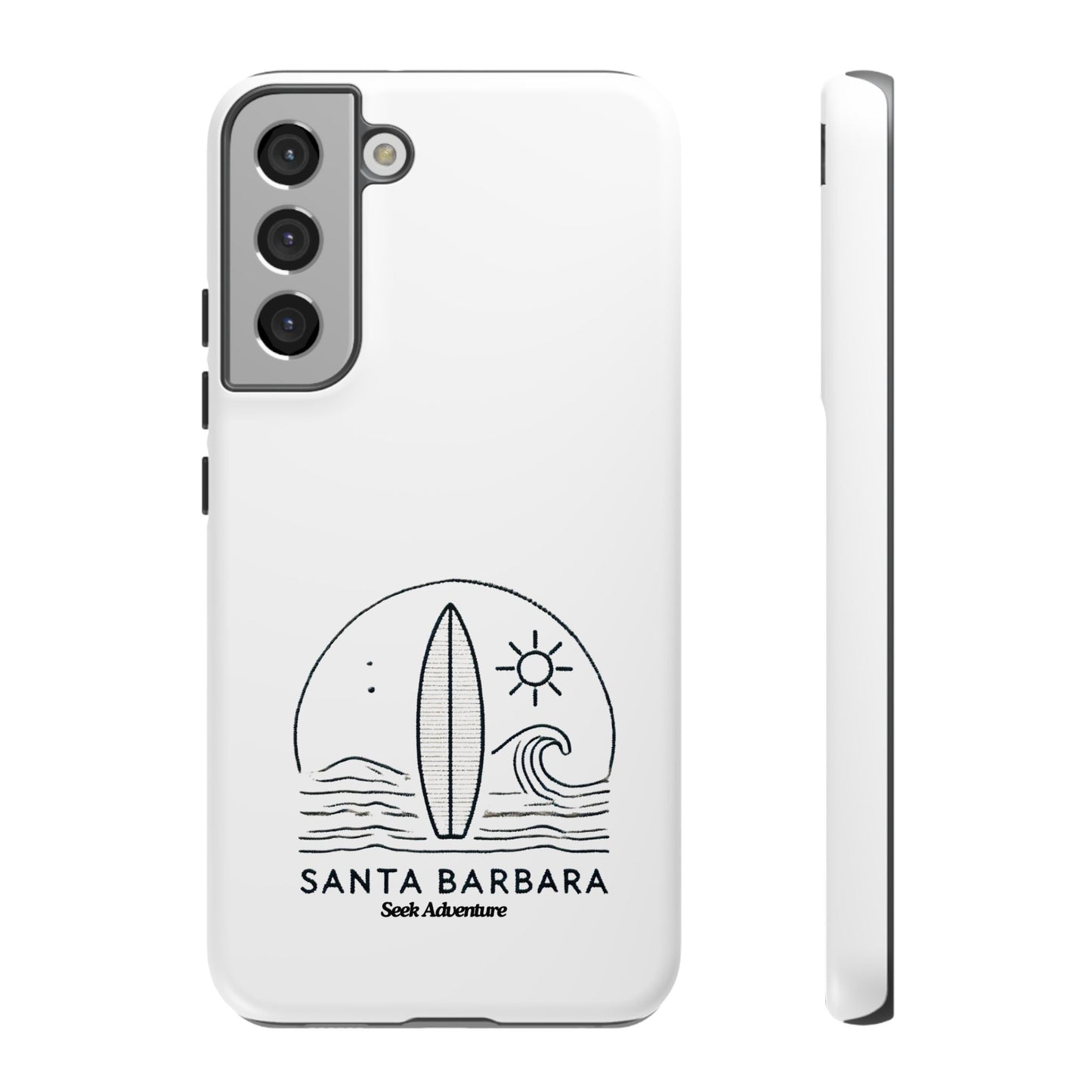 Santa Barbara California Surfboard - Tough Case