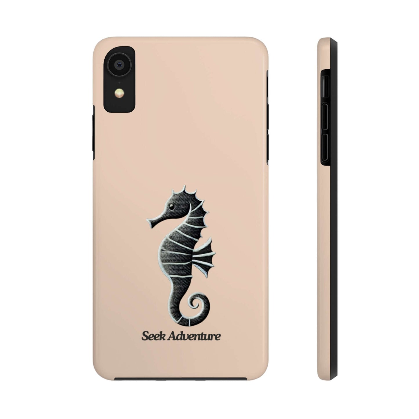 Black Seahorse - Tough Phone Case Printify