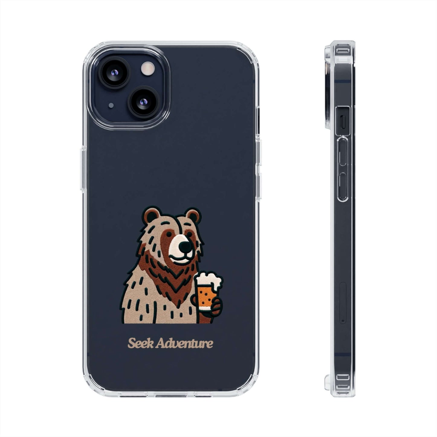 Brewery Bear - Clear Case - Phone Case by Seek Adventure | Seek Adventure'