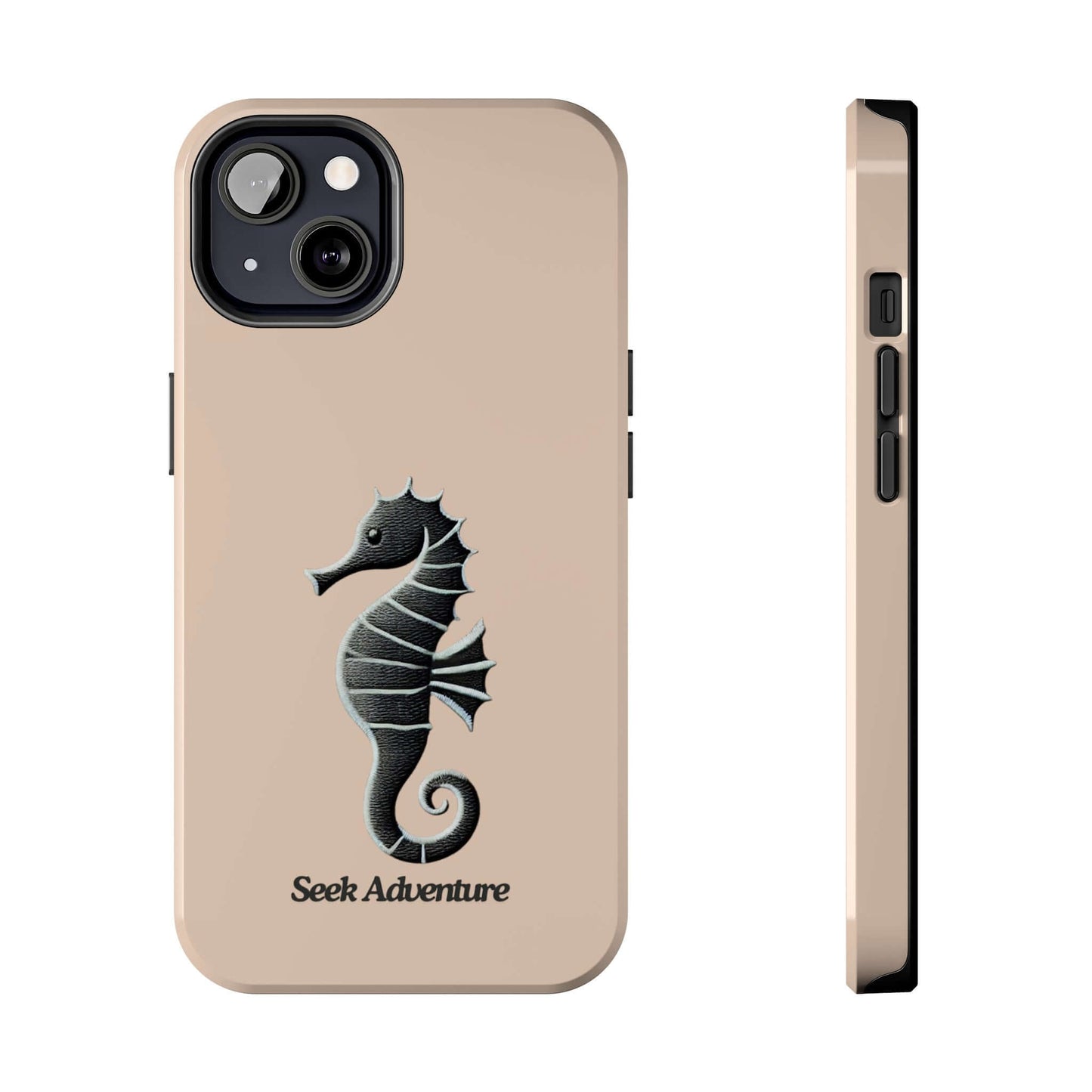 Black Seahorse - Tough Phone Case Printify