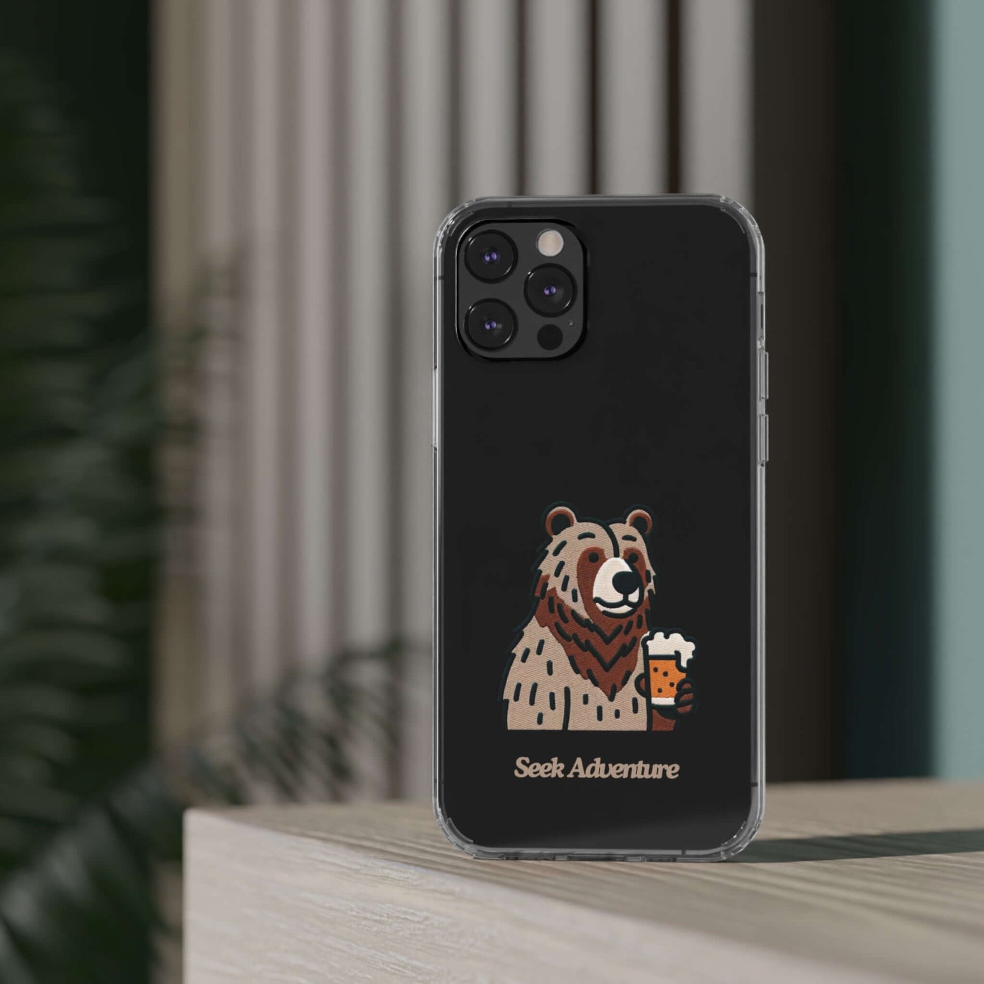 Brewery Bear - Clear Case - Phone Case by Seek Adventure | Seek Adventure'