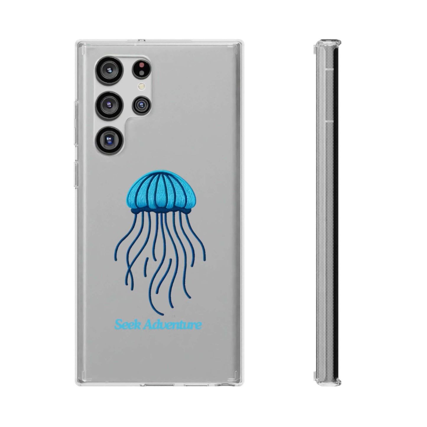 Blue Ocean Jellyfish - Clear Case - Phone Case by Seek Adventure | Seek Adventure'
