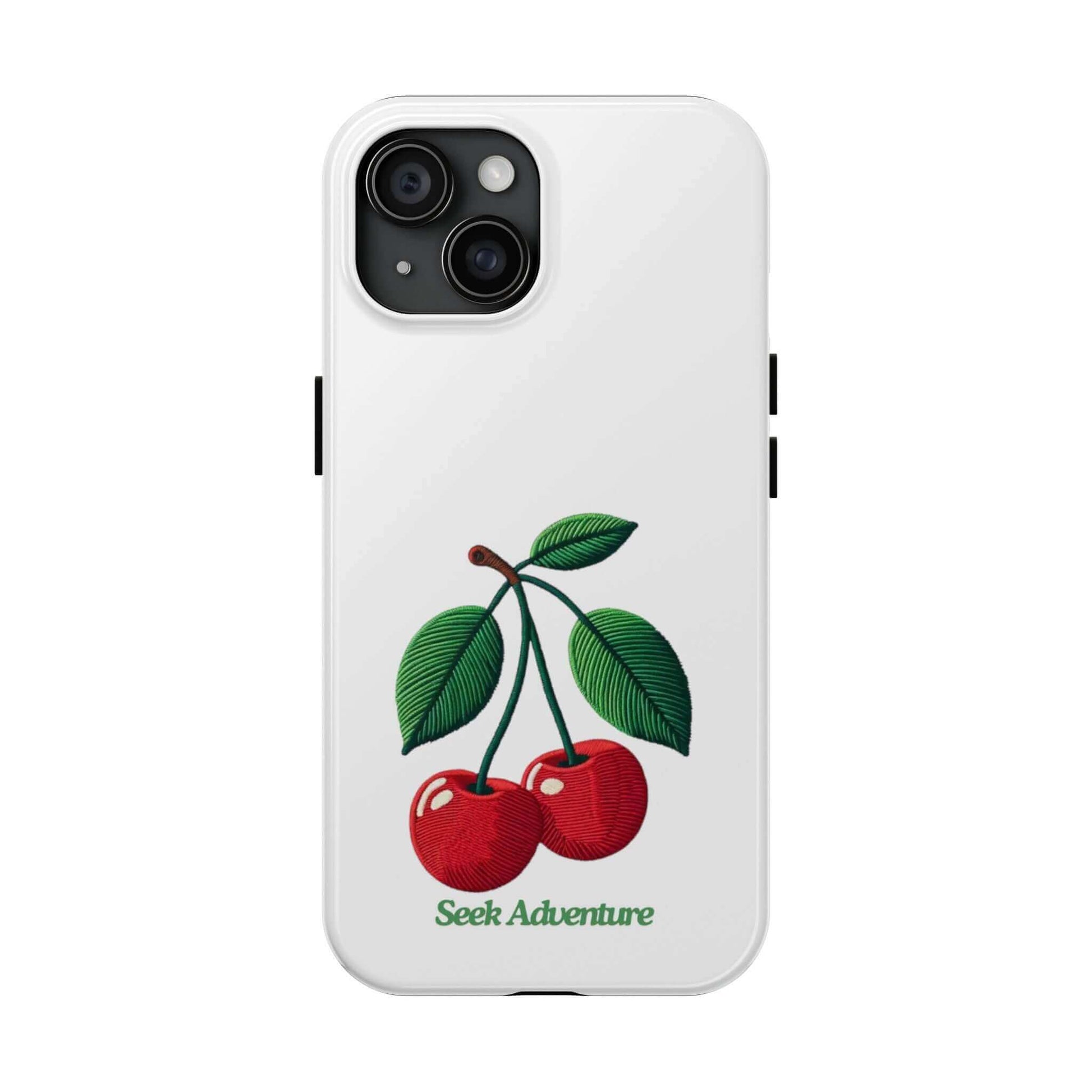 Two Cherries - Tough Phone Case - Phone Case by Seek Adventure | Seek Adventure'