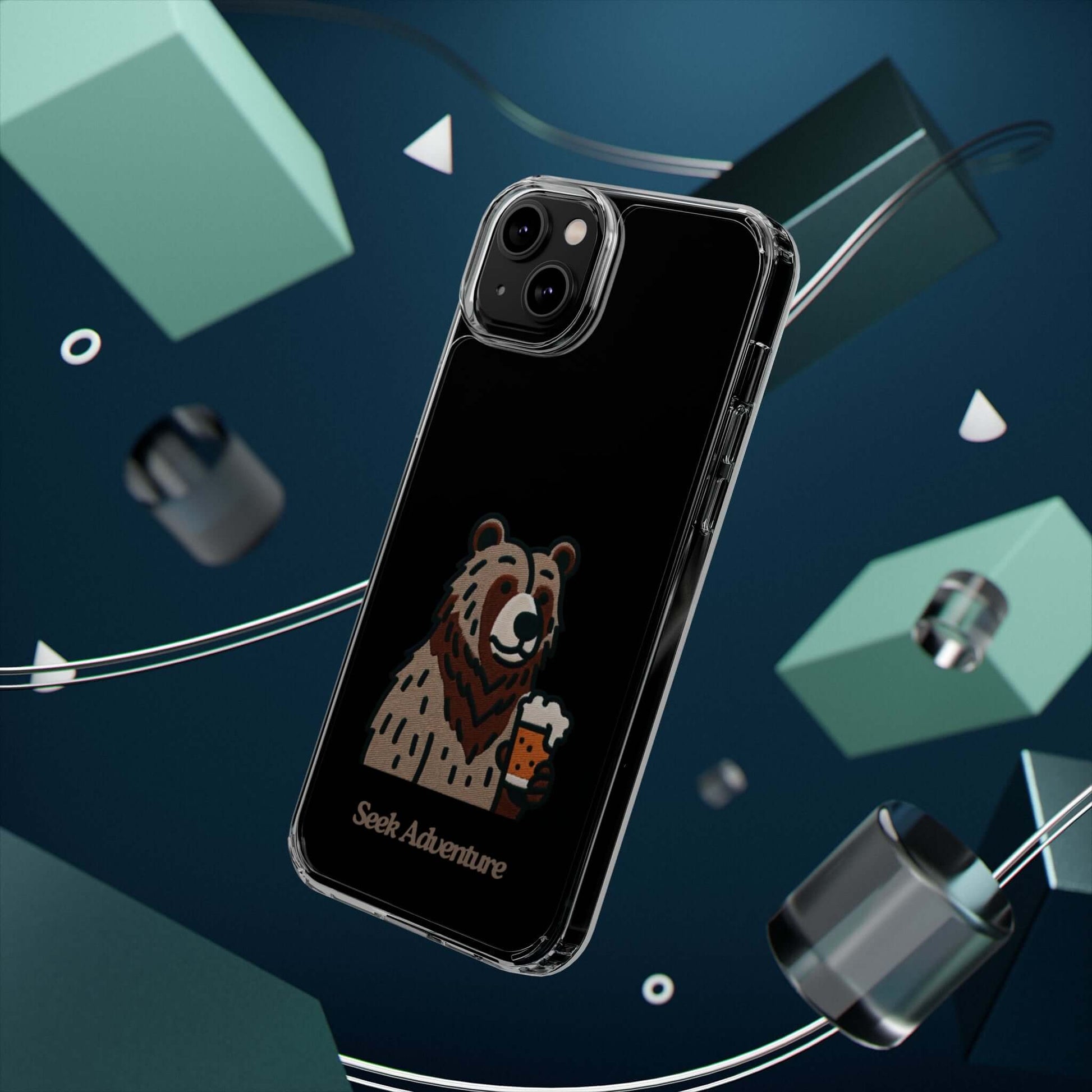 Brewery Bear - Clear Case - Phone Case by Seek Adventure | Seek Adventure'