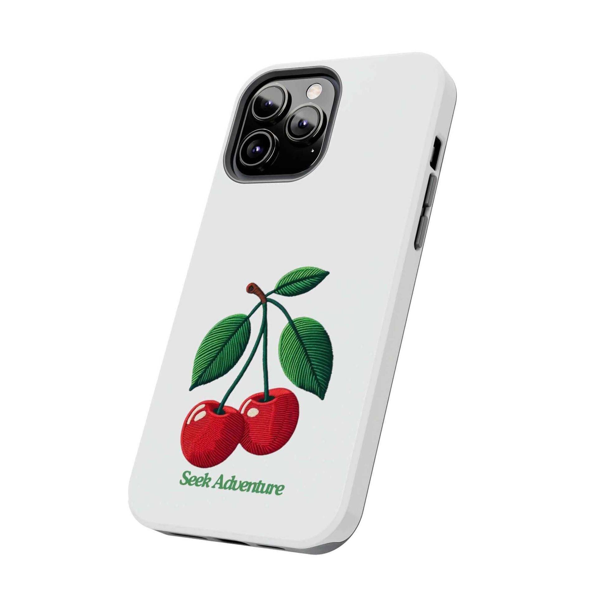 Two Cherries - Tough Phone Case - Phone Case by Seek Adventure | Seek Adventure'