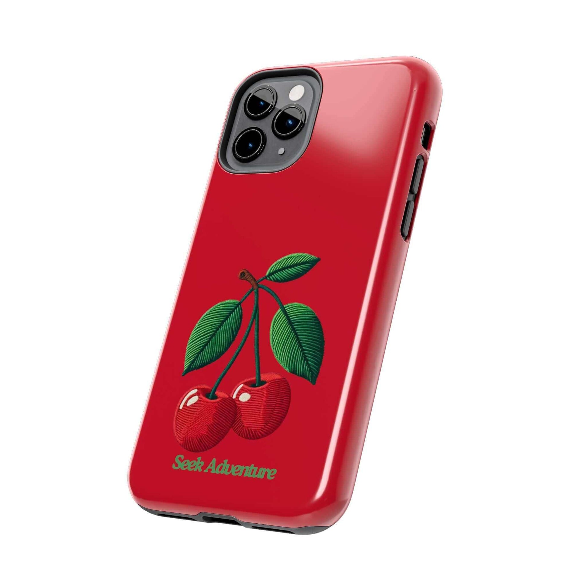 Two Cherries - Tough Phone Case - Phone Case by Seek Adventure | Seek Adventure'