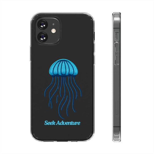 Blue Ocean Jellyfish - Clear Case - Phone Case by Seek Adventure | Seek Adventure'