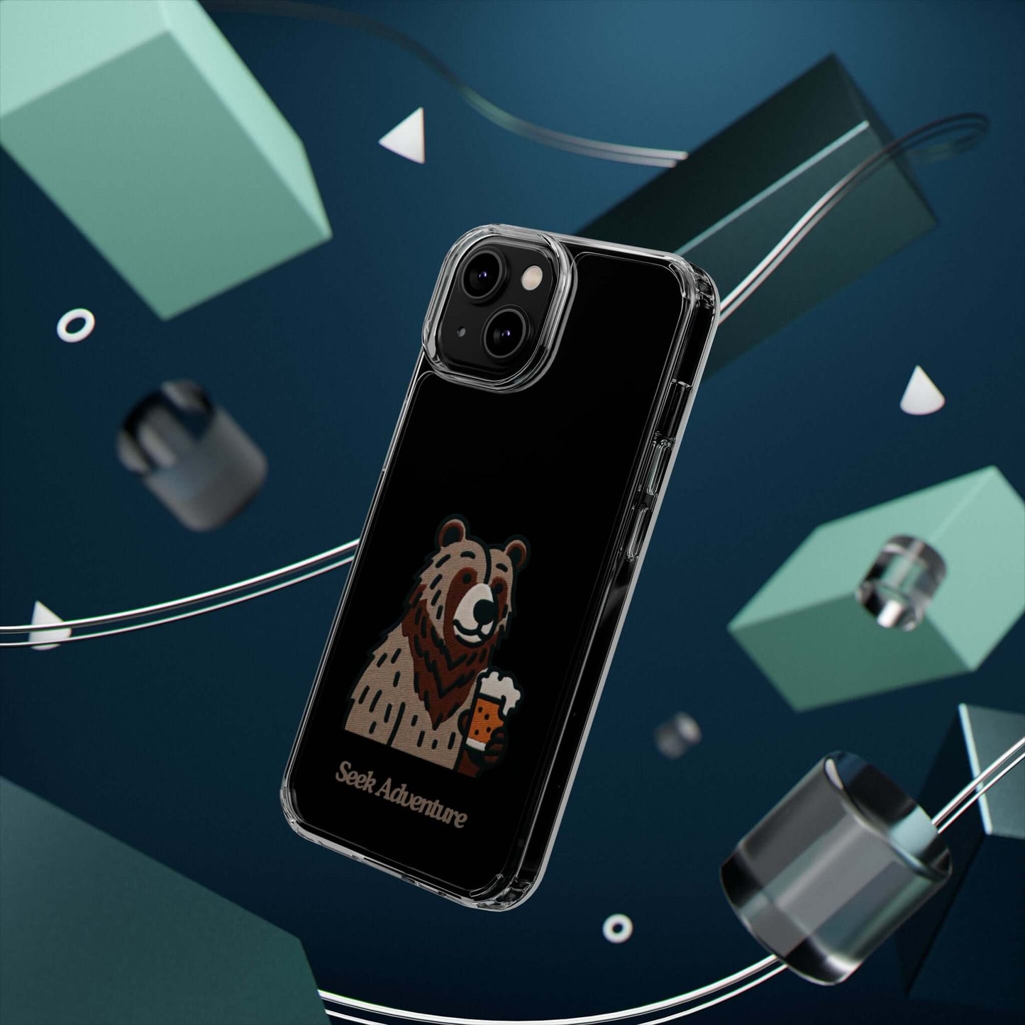 Brewery Bear - Clear Case - Phone Case by Seek Adventure | Seek Adventure'