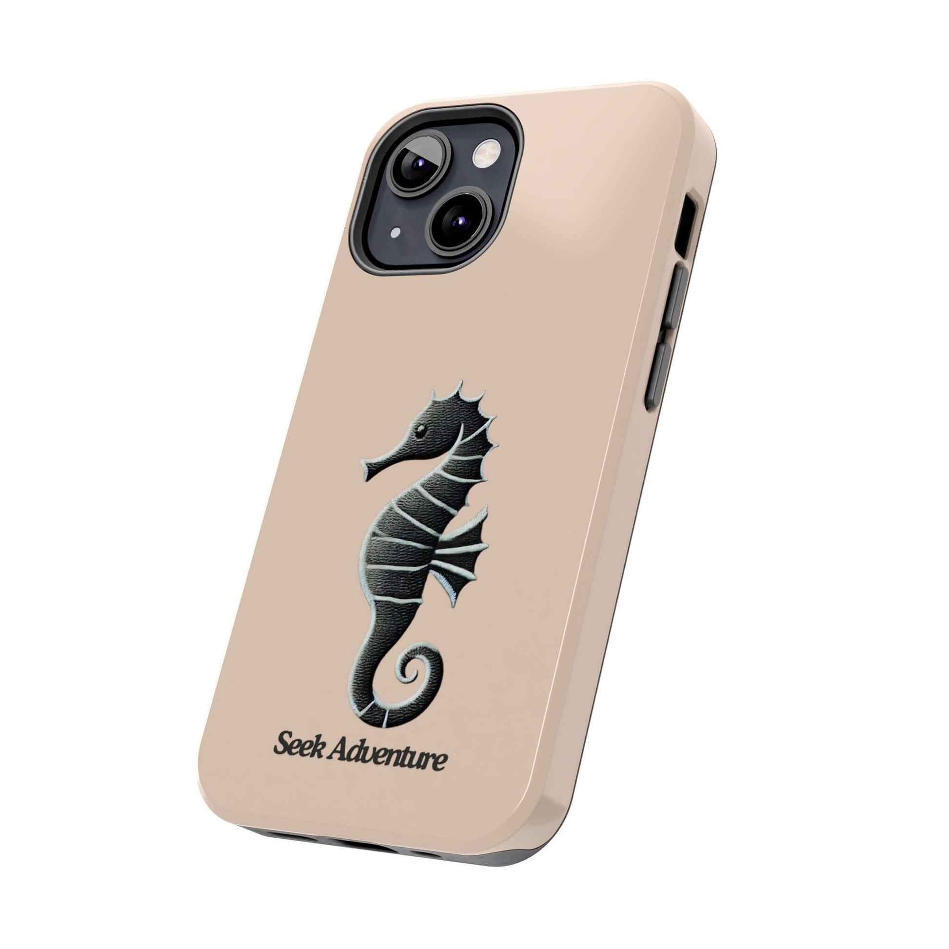 Black Seahorse - Tough Phone Case Printify