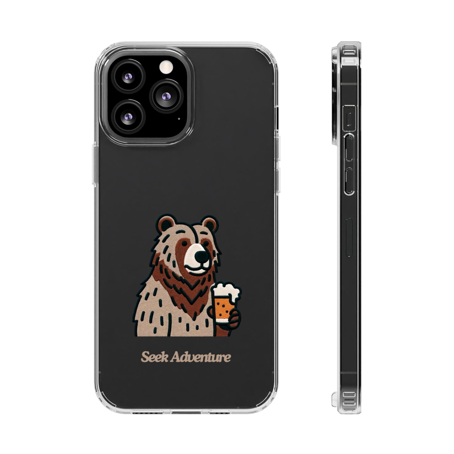 Brewery Bear - Clear Case - Phone Case by Seek Adventure | Seek Adventure'