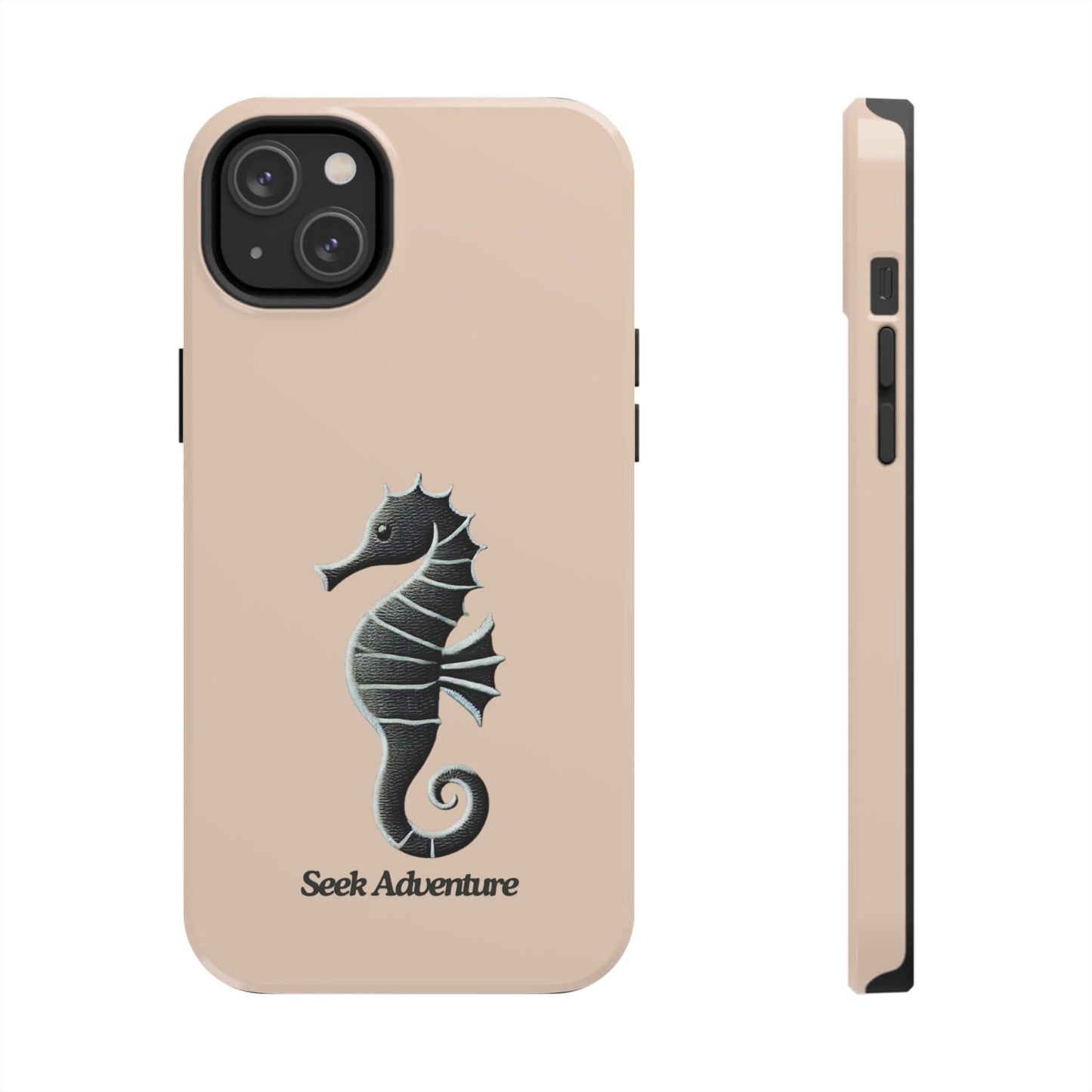 Black Seahorse - Tough Phone Case Printify