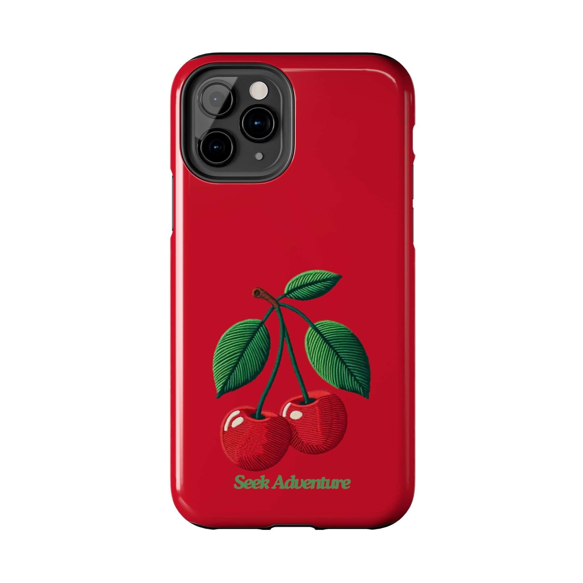 Two Cherries - Tough Phone Case - Phone Case by Seek Adventure | Seek Adventure'