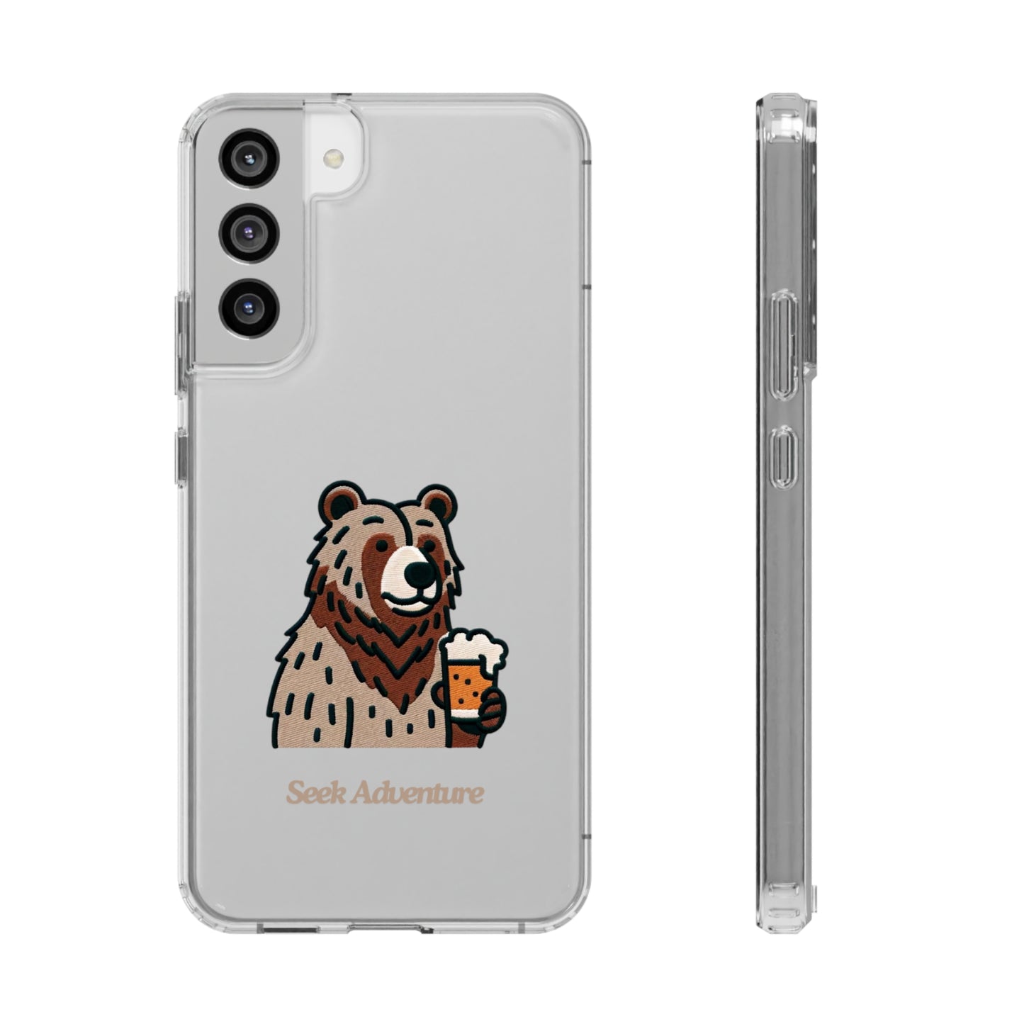 Brewery Bear - Clear Case - Phone Case by Seek Adventure | Seek Adventure'