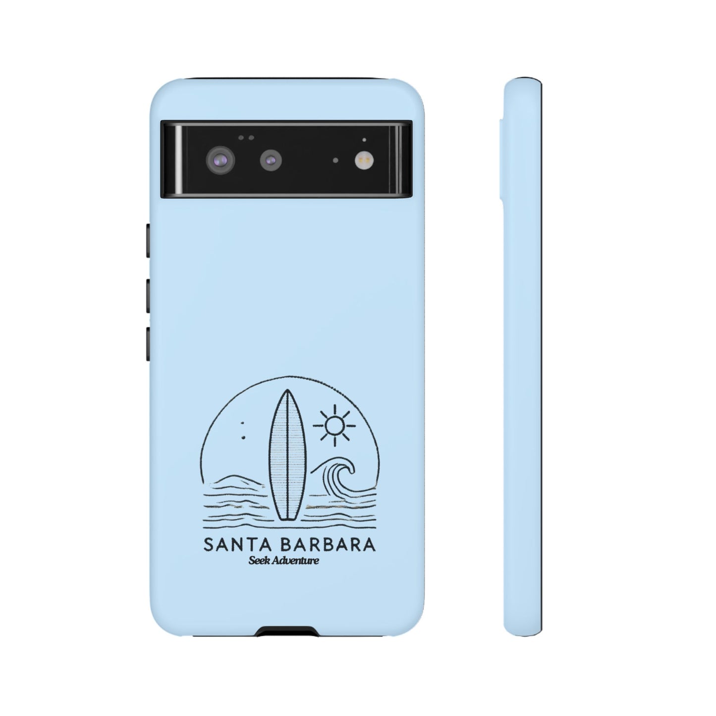 Santa Barbara California Surfboard - Tough Case