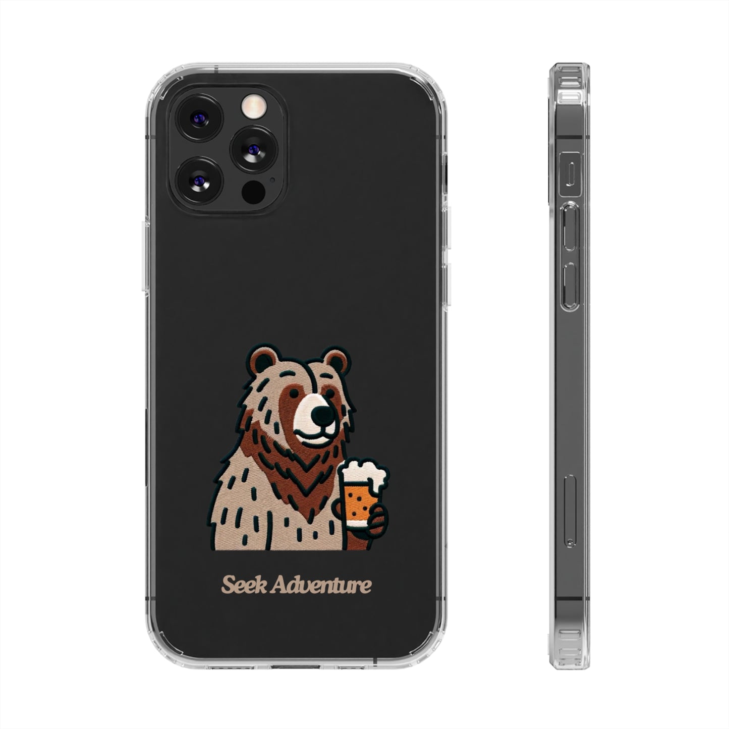 Brewery Bear - Clear Case - Phone Case by Seek Adventure | Seek Adventure'