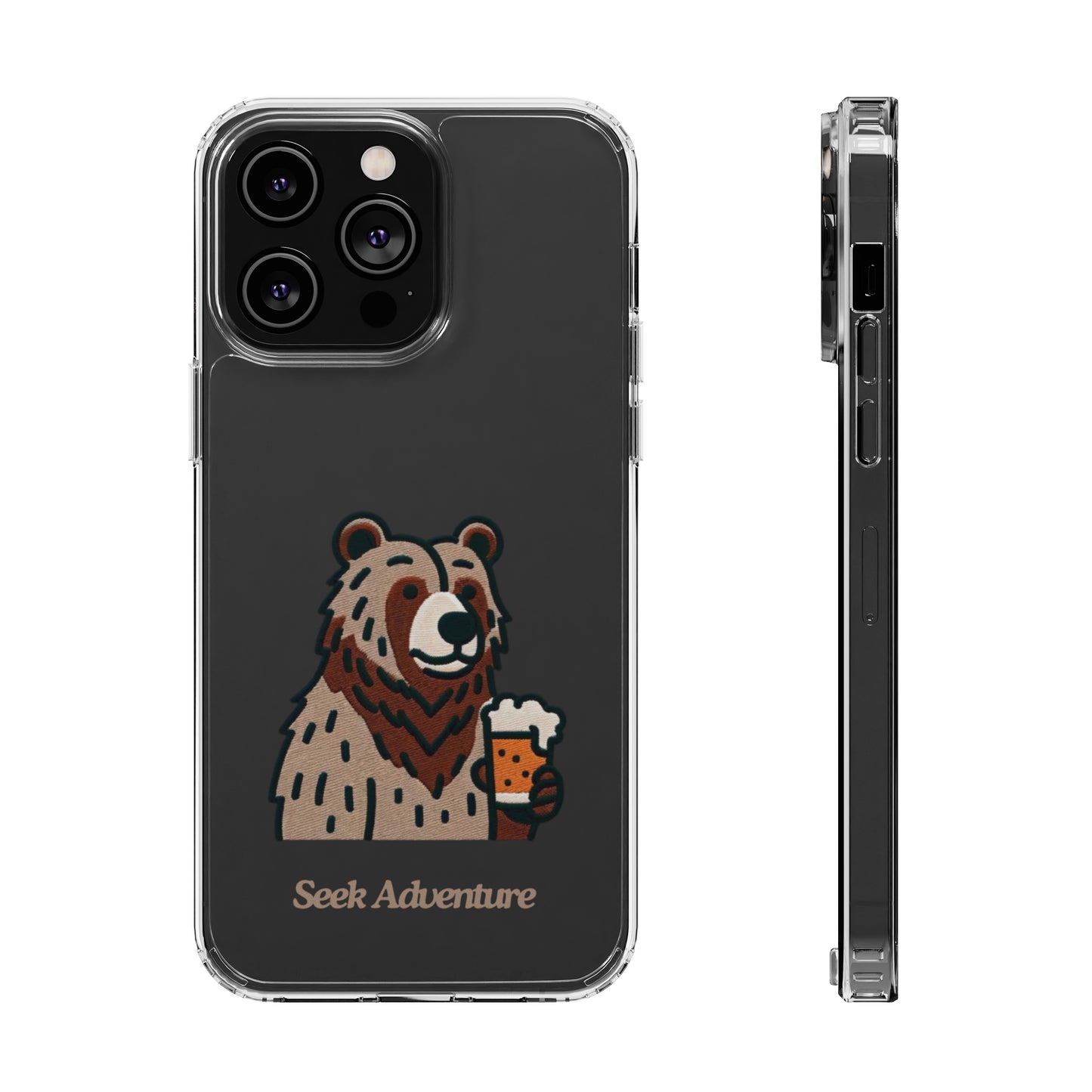 Brewery Bear - Clear Case - Phone Case by Seek Adventure | Seek Adventure'