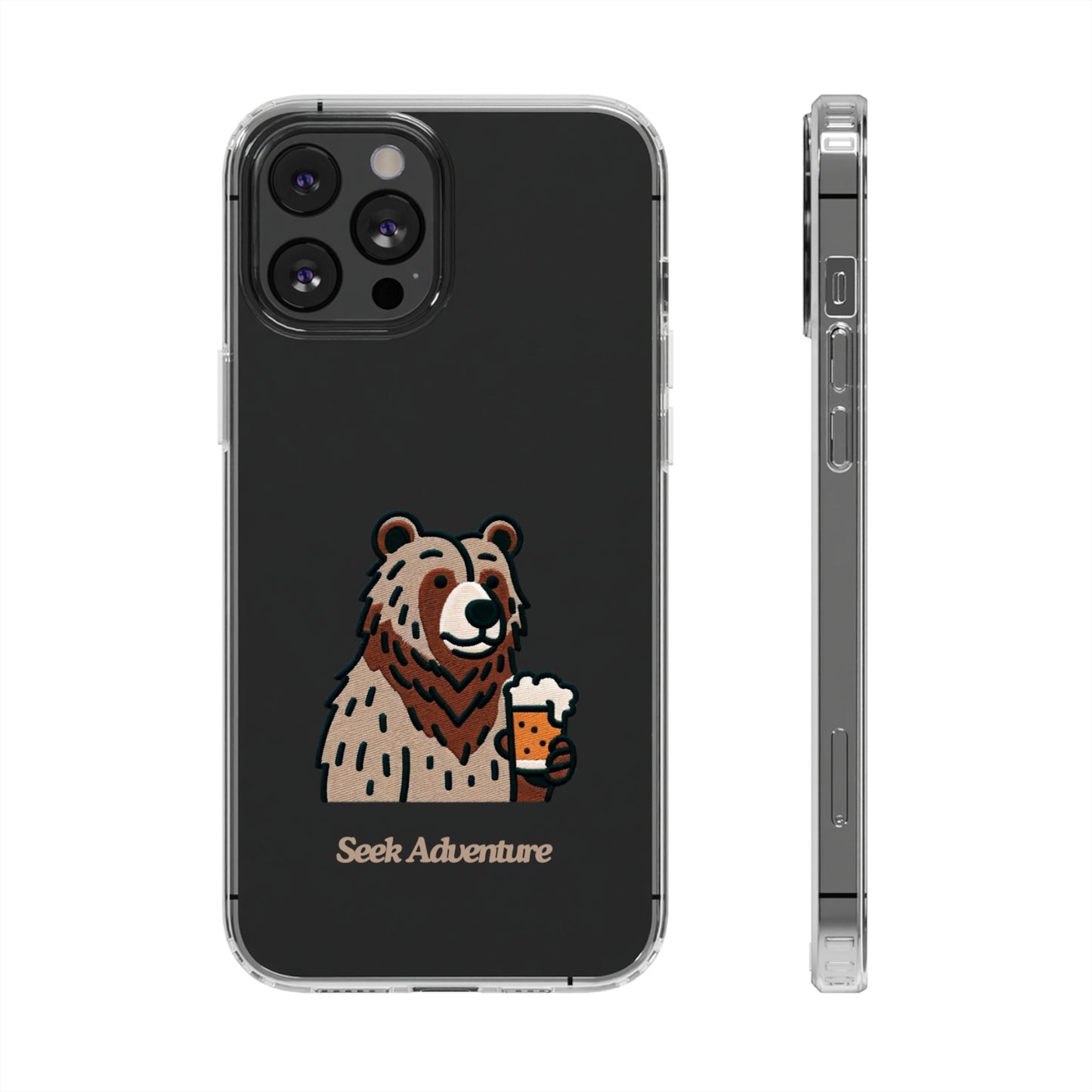 Brewery Bear - Clear Case - Phone Case by Seek Adventure | Seek Adventure'