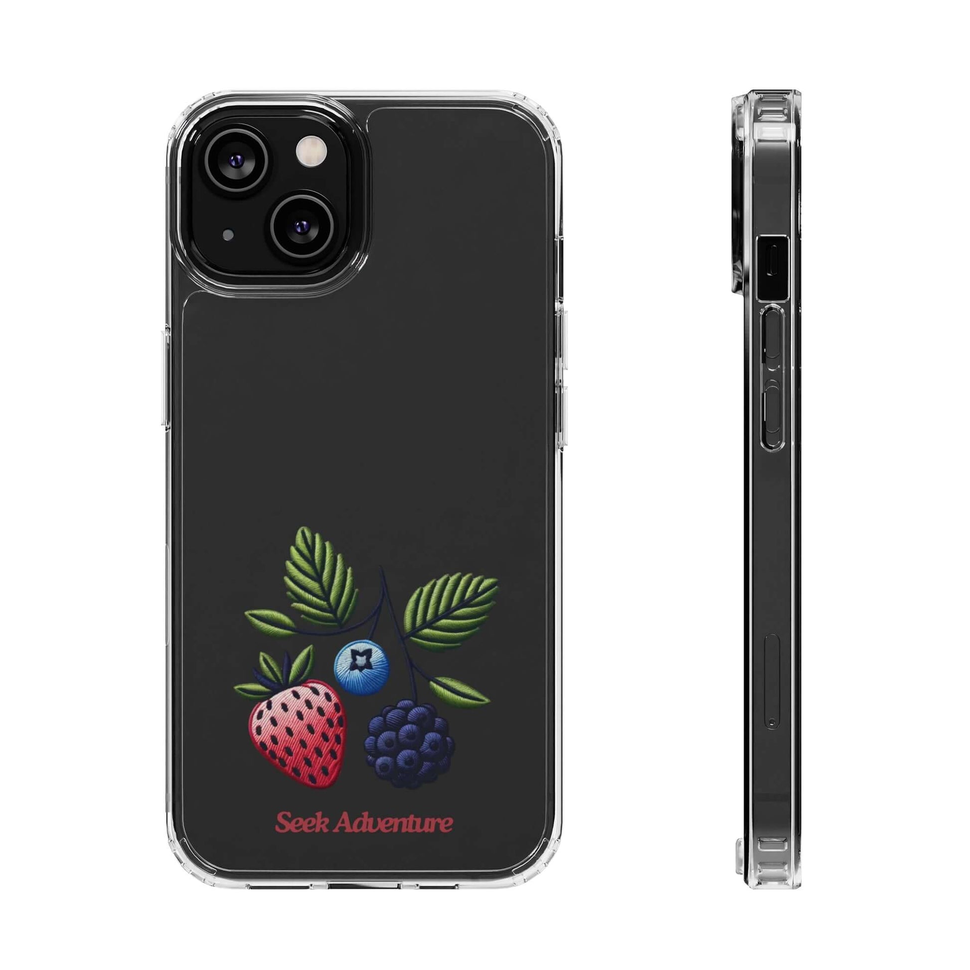 Strawberry, Blueberry, and Blackberry - Clear Case - Phone Case by Seek Adventure | Seek Adventure'