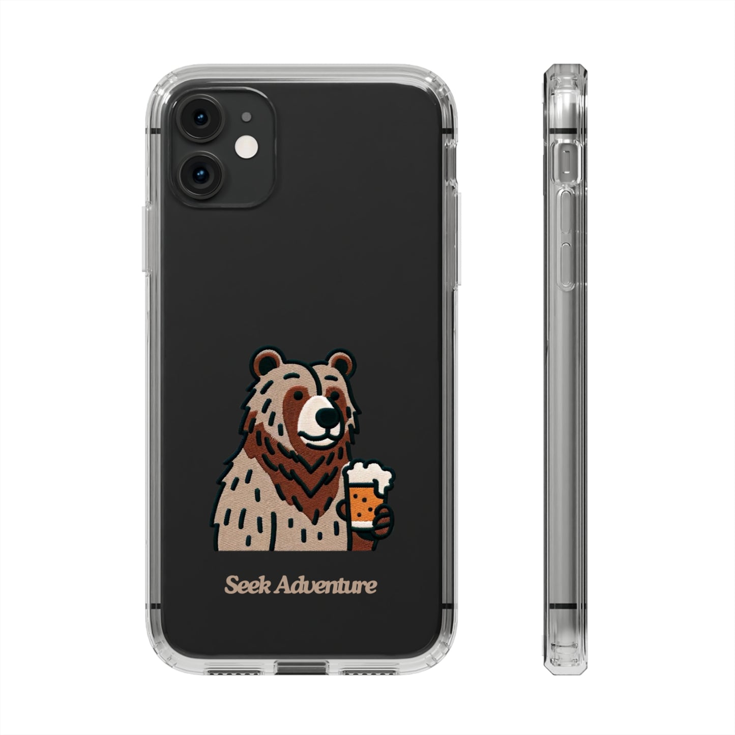 Brewery Bear - Clear Case - Phone Case by Seek Adventure | Seek Adventure'