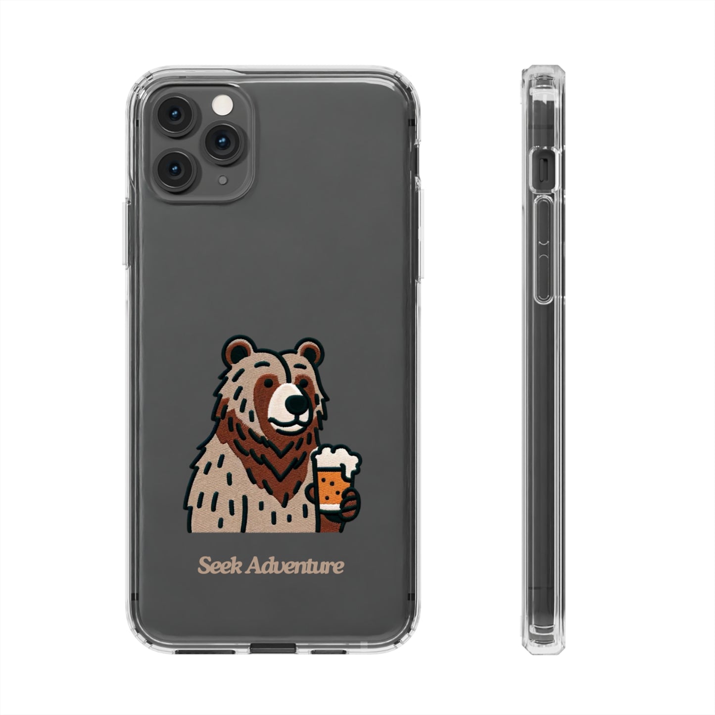 Brewery Bear - Clear Case - Phone Case by Seek Adventure | Seek Adventure'