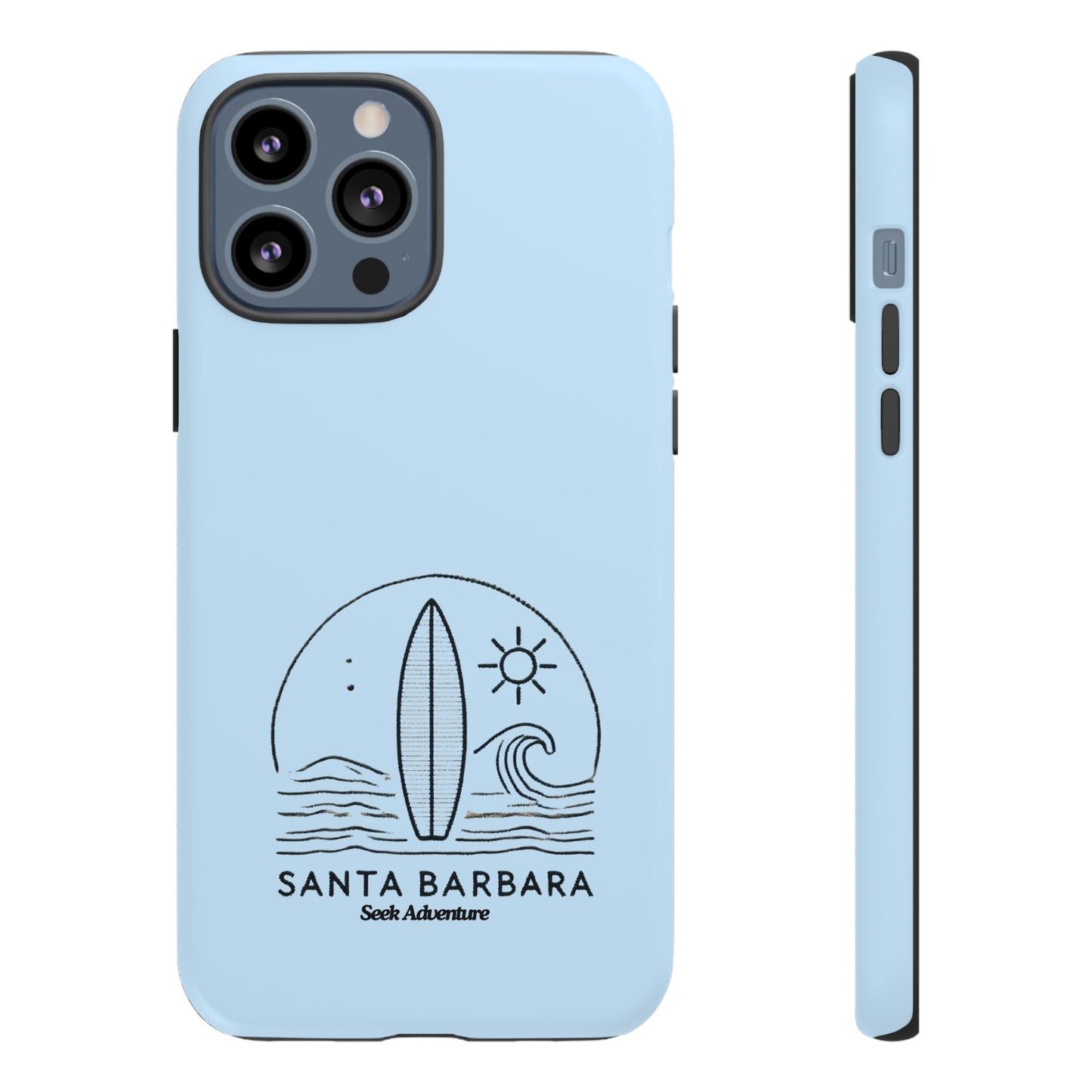 Santa Barbara California Surfboard - Tough Case