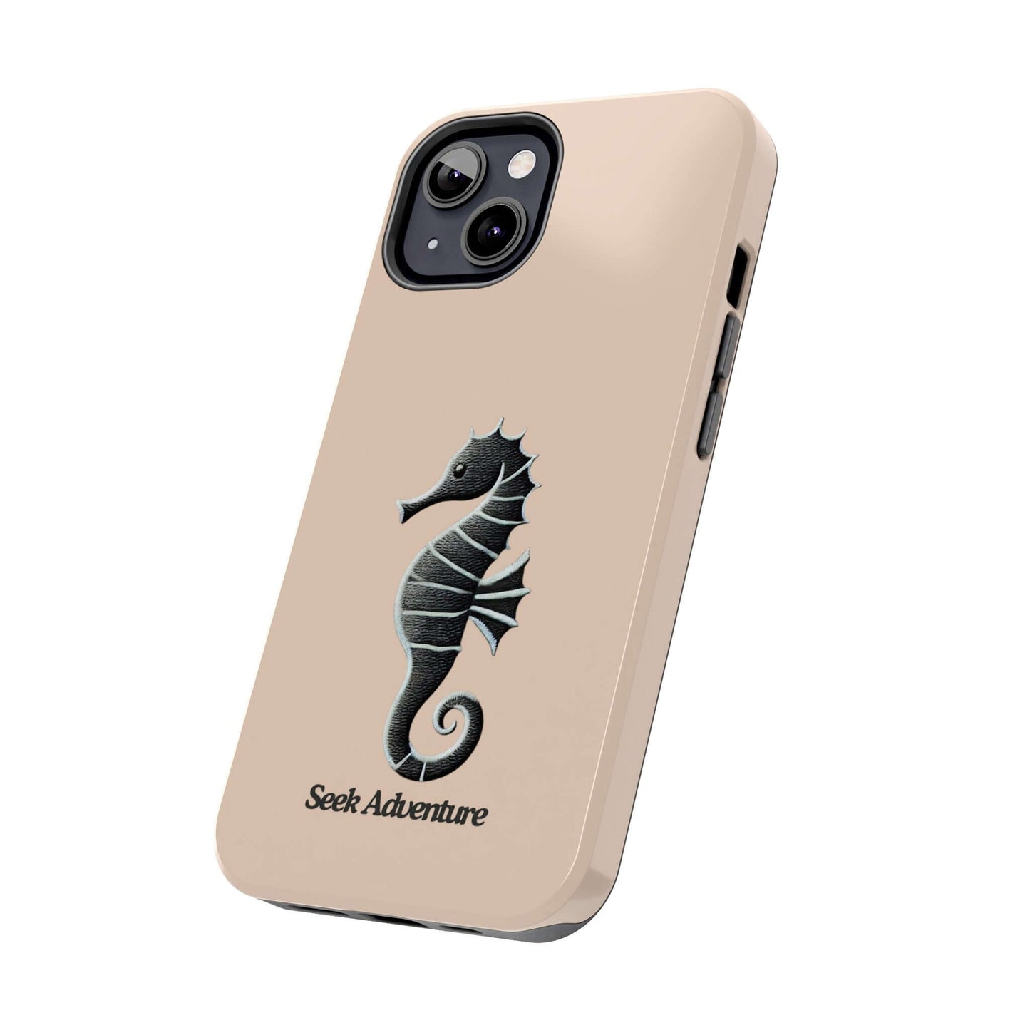 Black Seahorse - Tough Phone Case Printify