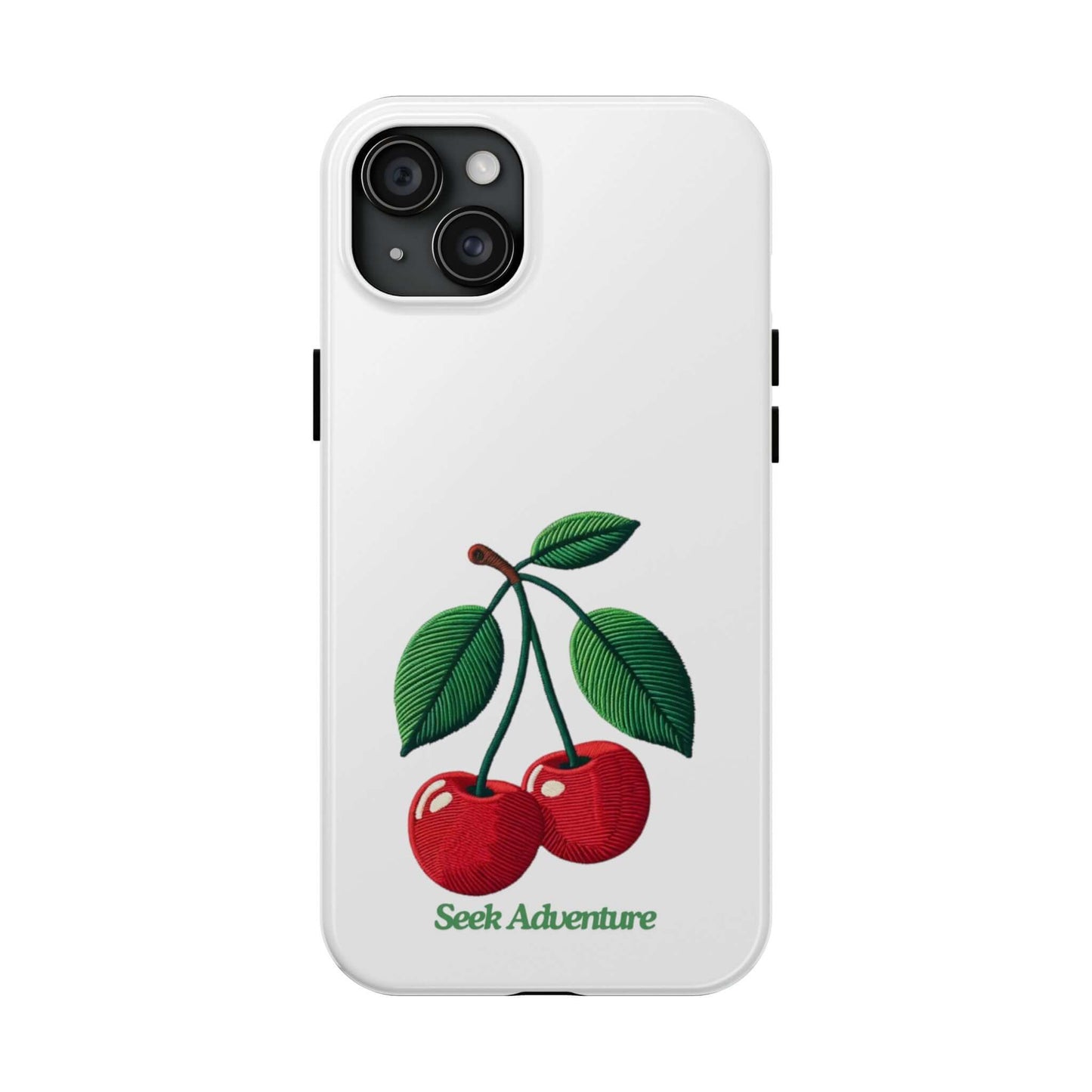 Two Cherries - Tough Phone Case - Phone Case by Seek Adventure | Seek Adventure'