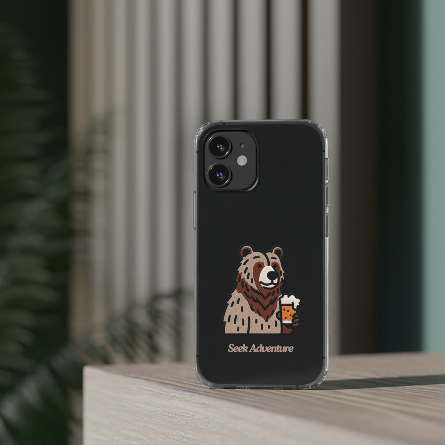 Brewery Bear - Clear Case - Phone Case by Seek Adventure | Seek Adventure'