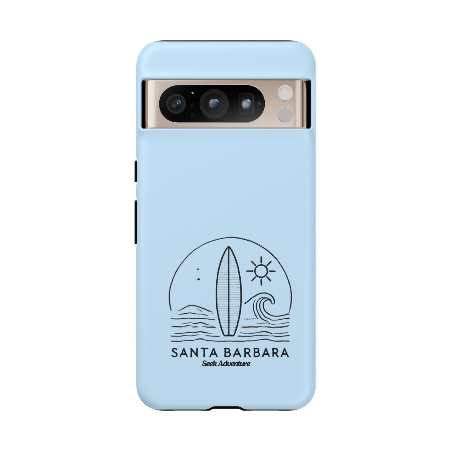 Santa Barbara California Surfboard - Tough Case