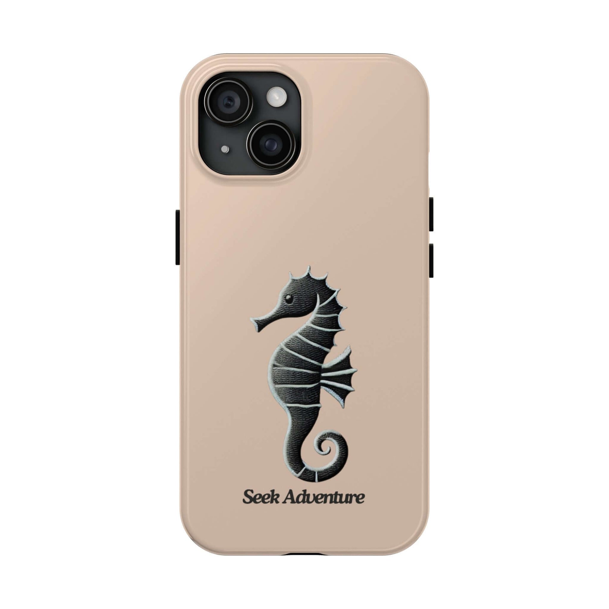 Black Seahorse - Tough Phone Case Printify